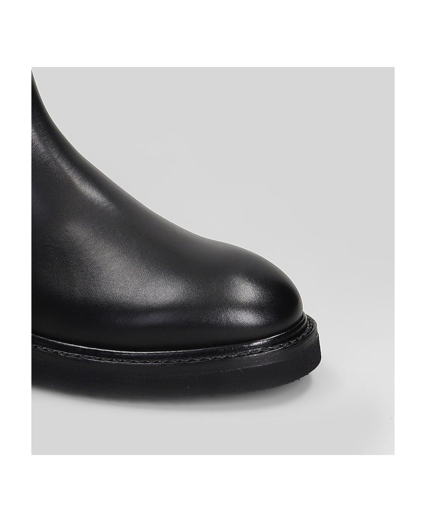 Premiata Ankle Boots In Black Leather - black