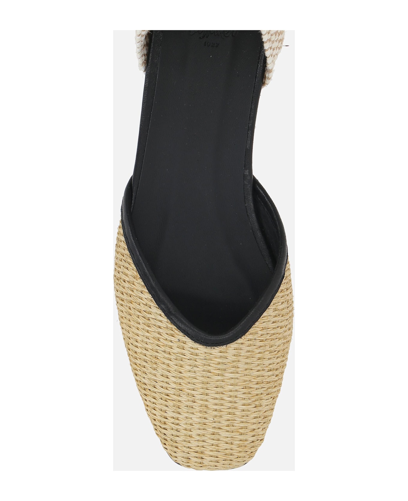Castañer Gasby/104 Ballerinas In Raffia And Juta - Negro
