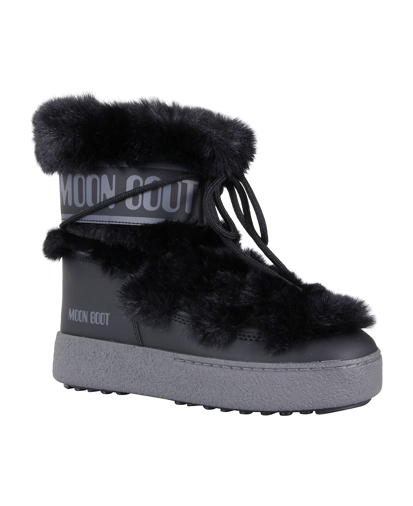 Moon Boot Ltrack Faux Fur Wp - Black