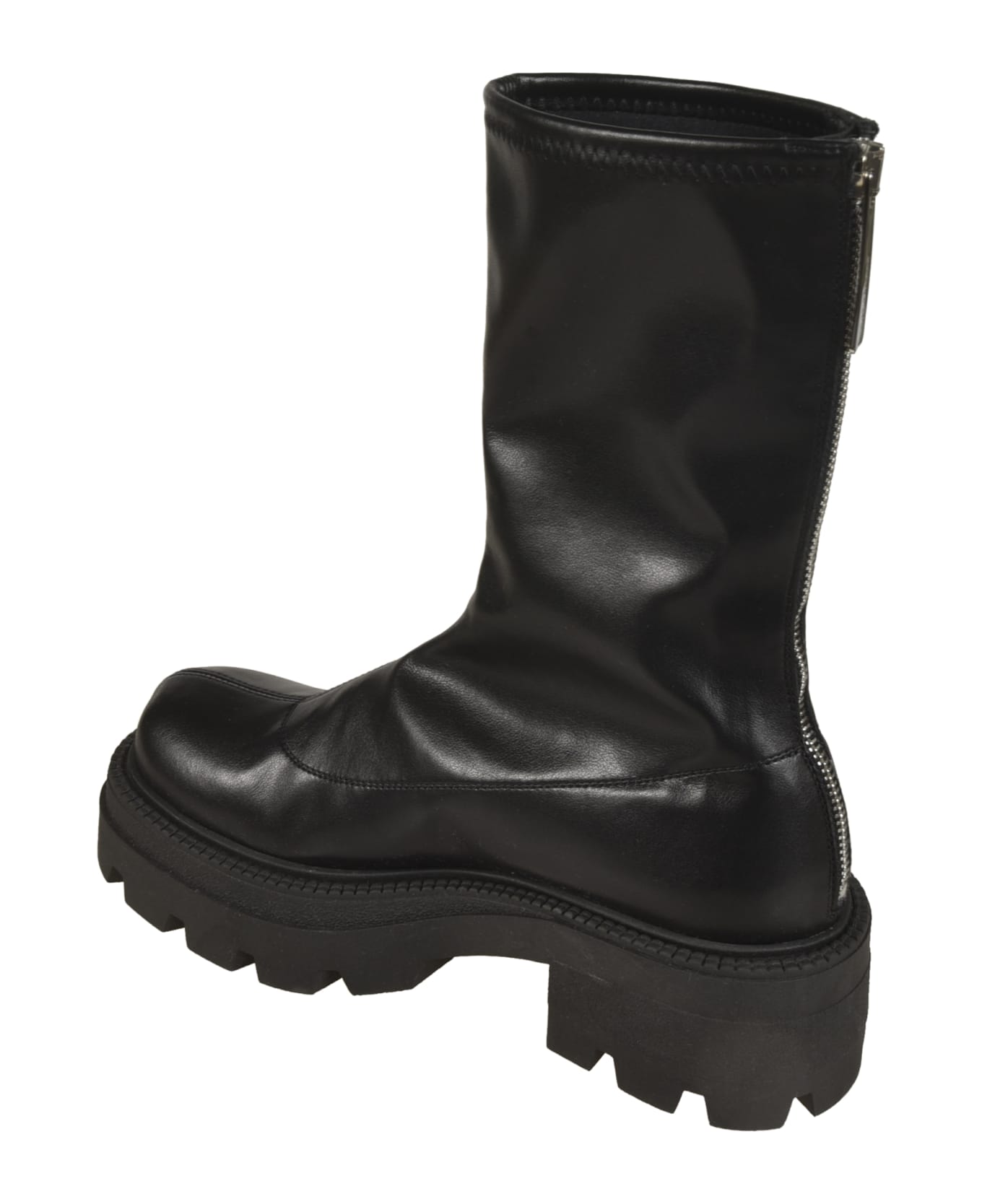 Sergio Rossi Back Zip Classic Boots - Black