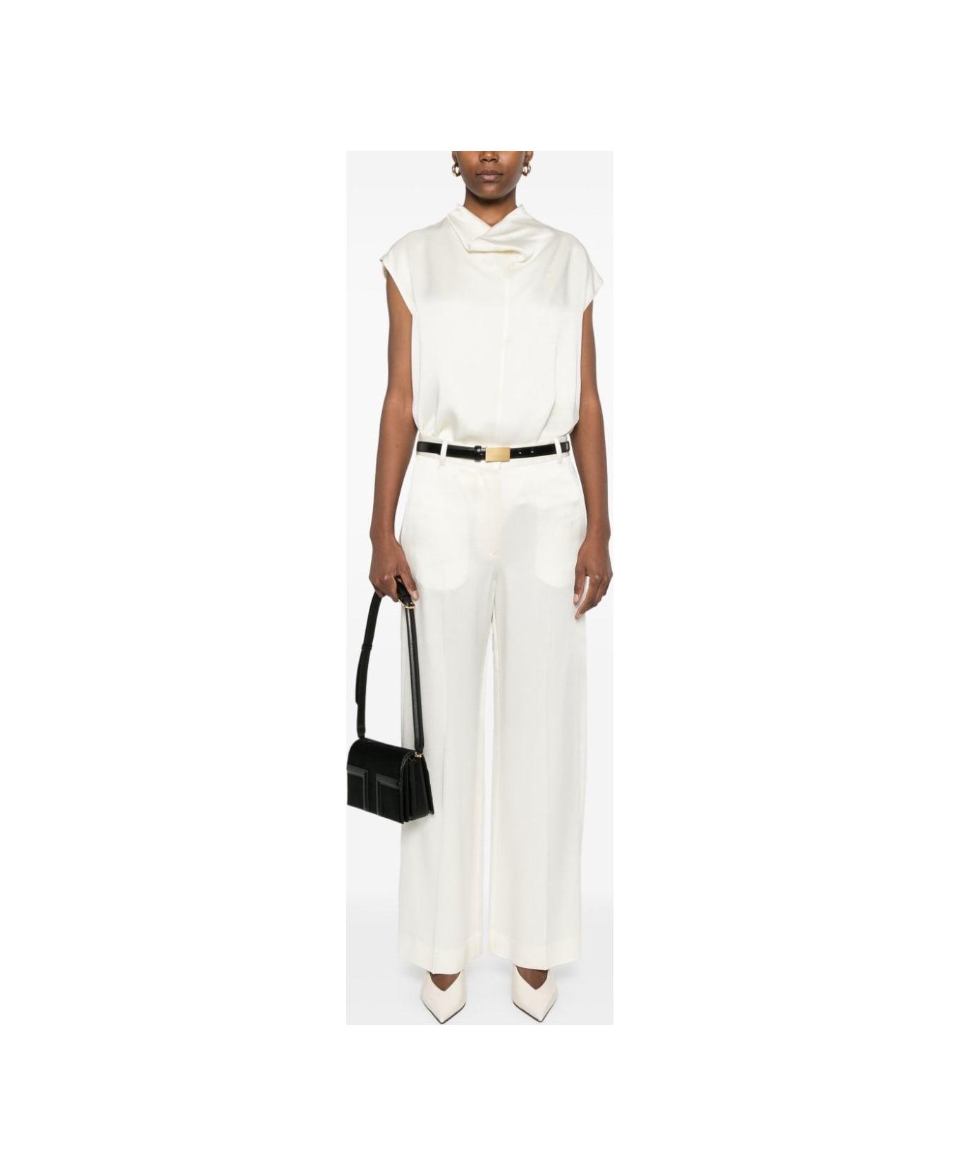 Totême Wide-leg Trousers - White