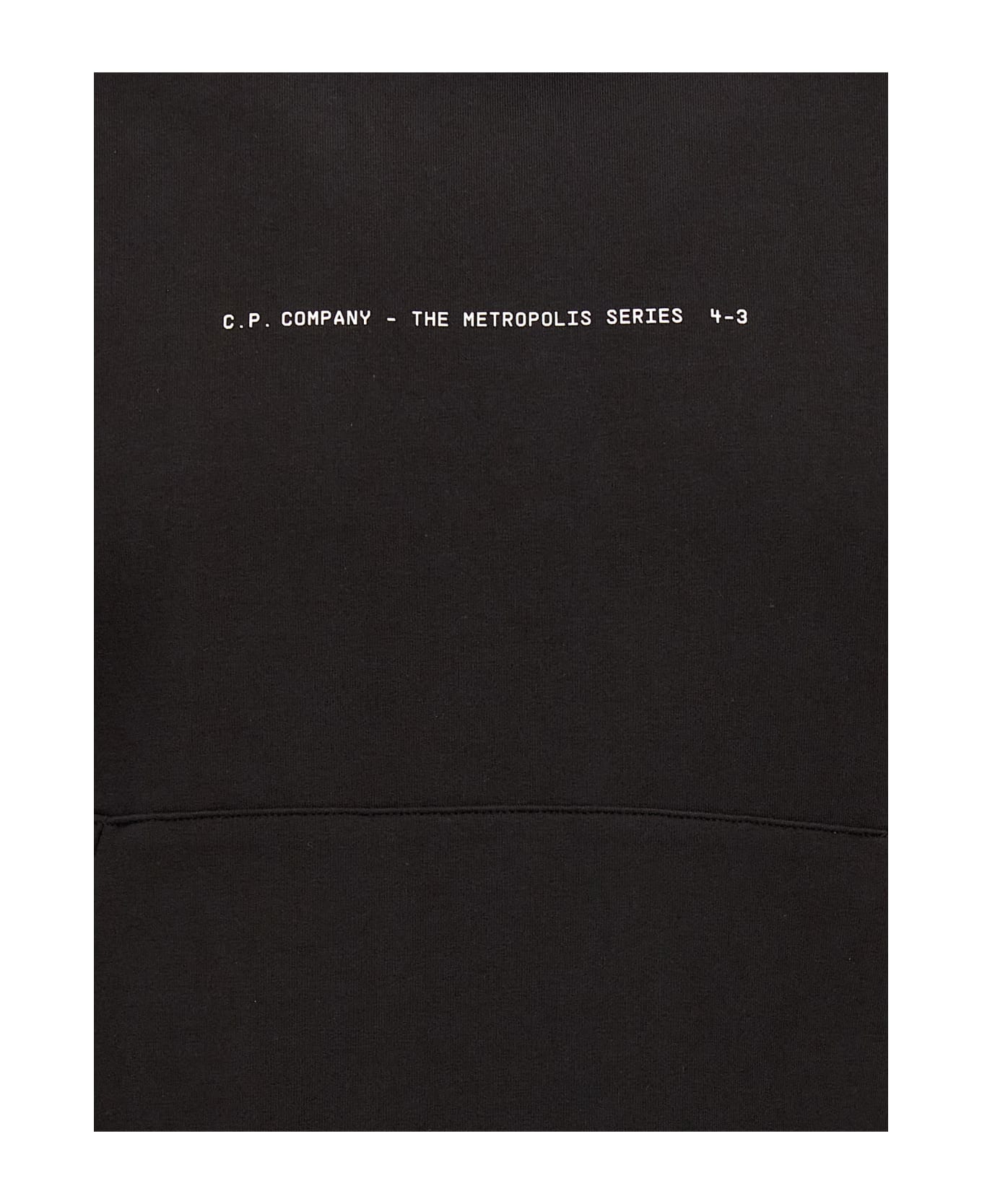 C.P. Company Printed Hoodie - Black