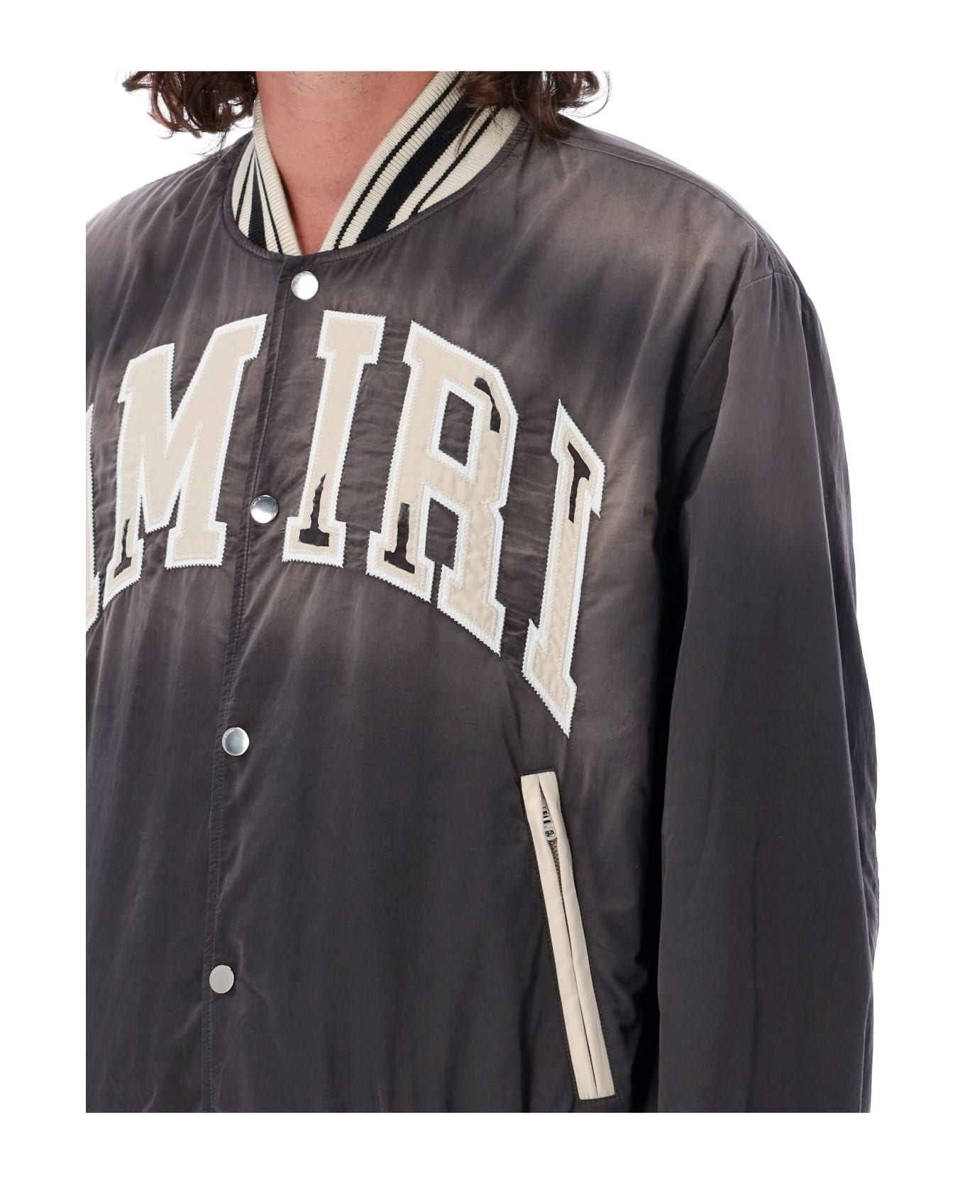 AMIRI Sun Faded Bomber - BLACK