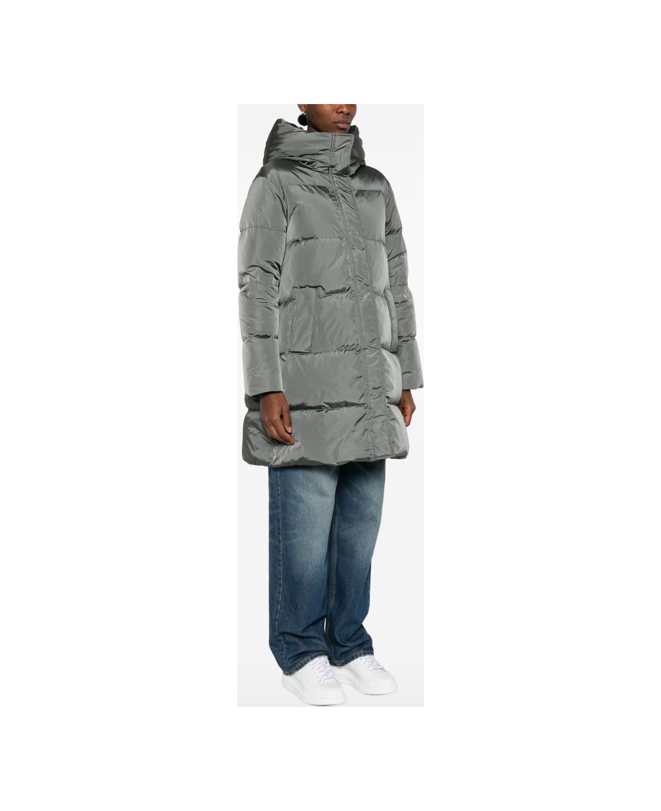 Lempelius Nev Nylon Down Jacket - Grey
