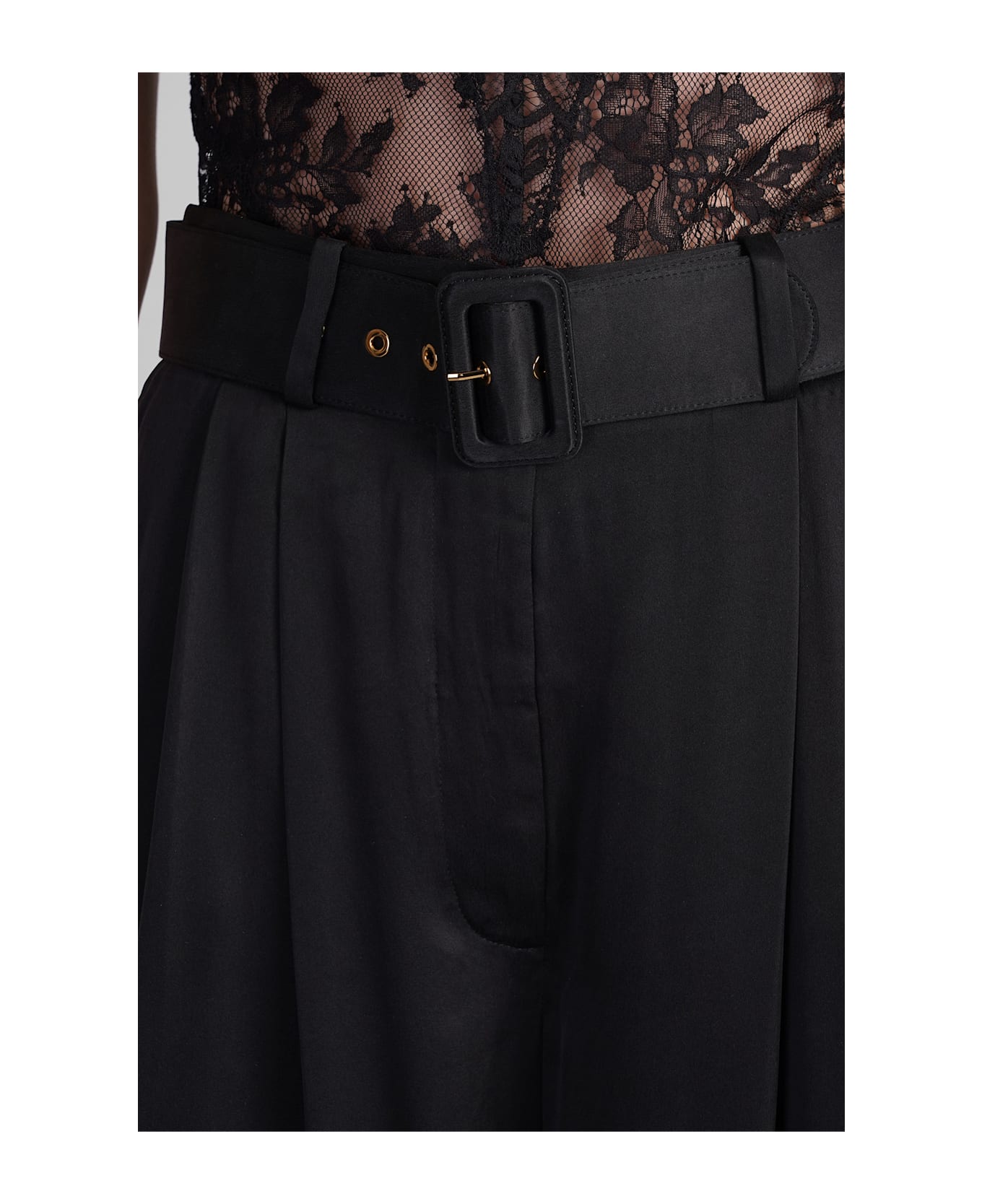 Zimmermann Pleated Tuck Pants - BLACK