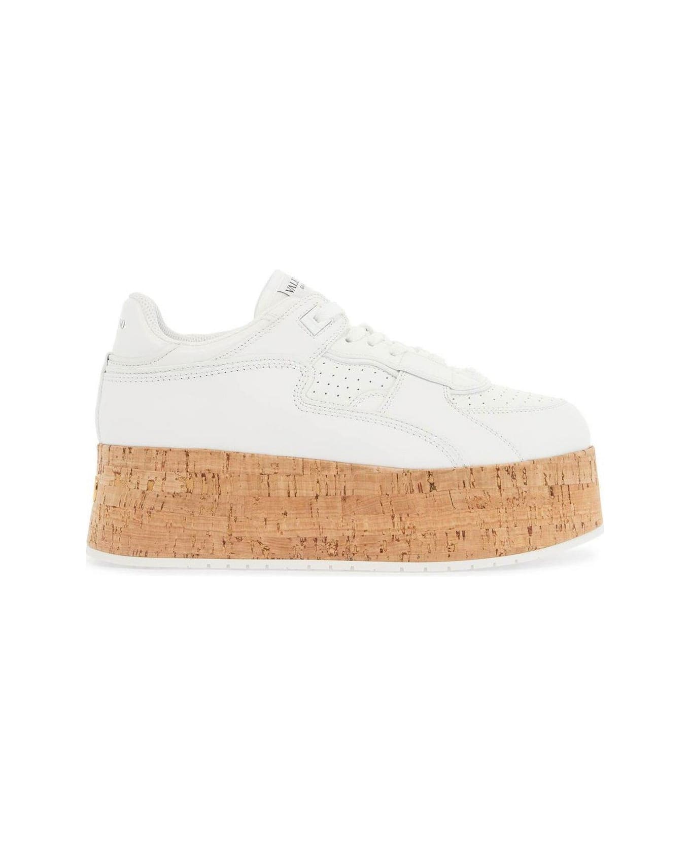 Valentino Garavani Freedots Xl Platform Low-top Sneakers - White