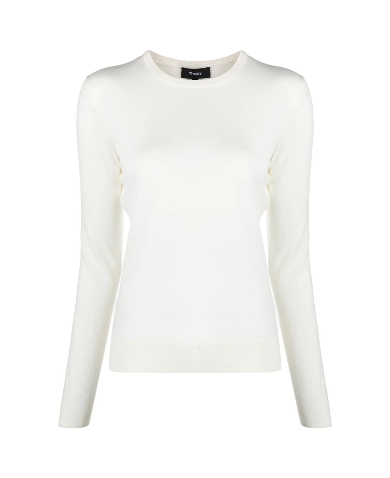 Theory Crew Neck Pullover - New Ivory