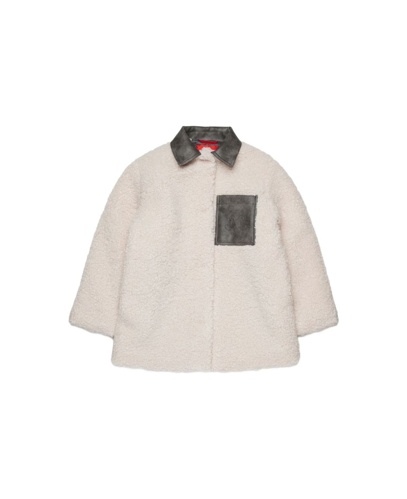 Max&Co. Max&amp;co. Kids Faux Shearling Jacket - White