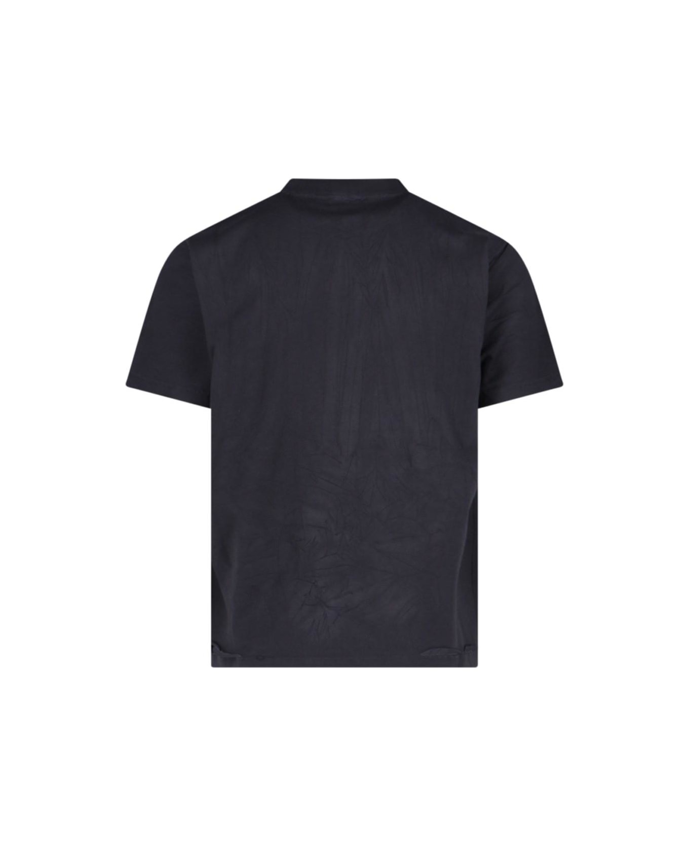 Balenciaga 'planet Earth' Logo T-shirt - Washed Black