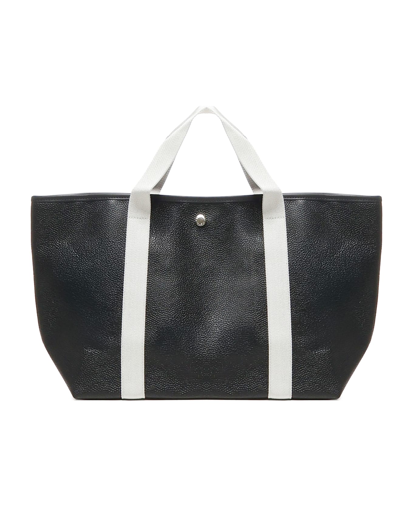 Hervè Chapelier 615g09 Medium Tote Bag - BLACK, white