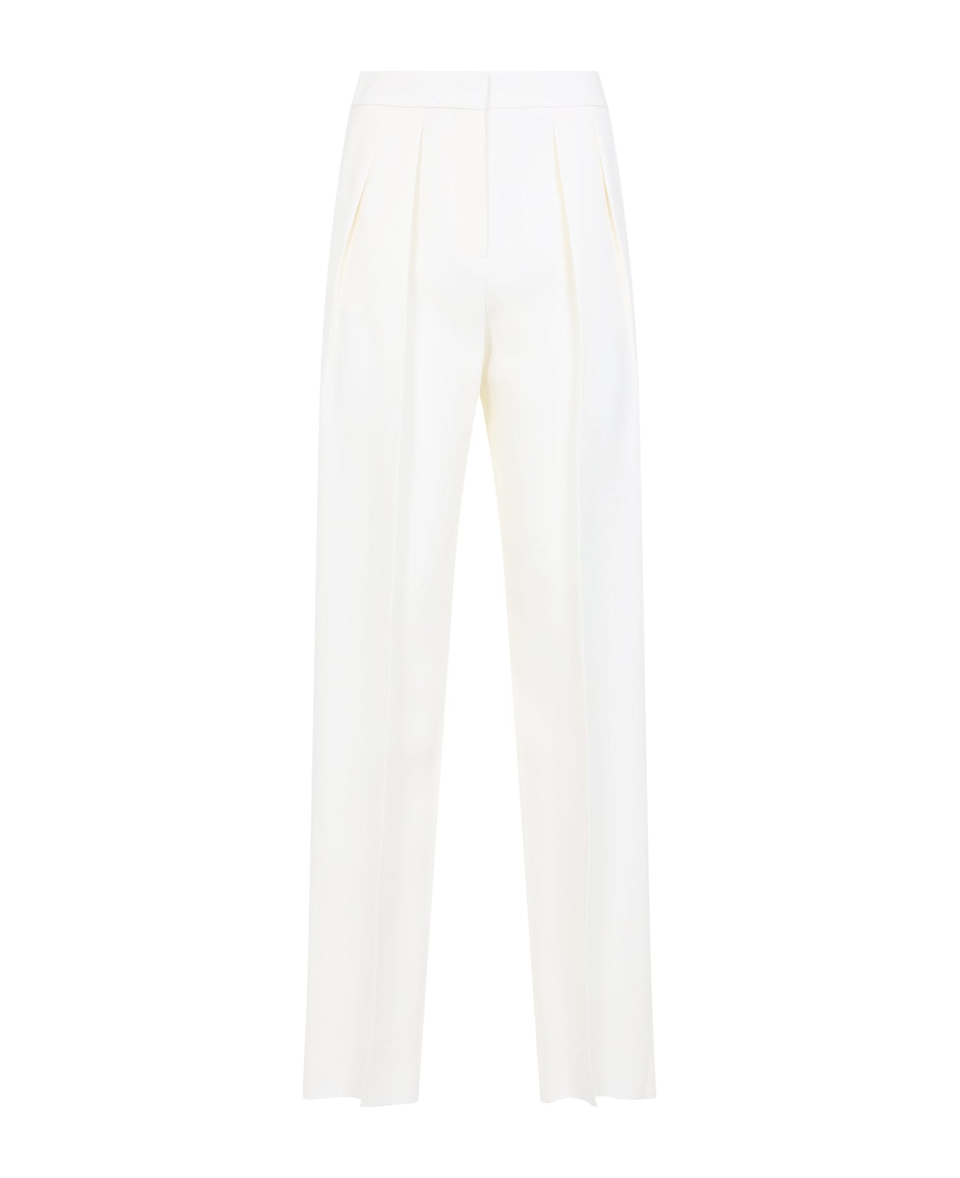 Giorgio Armani Silk Pants - Cloud Dancer