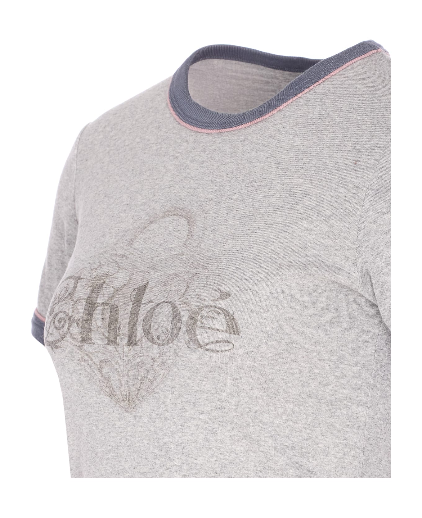 Chloé Logo T-shirt - Grey
