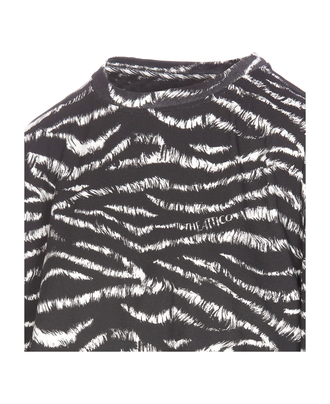 The Attico Zebra Print T-shirt - Zebrato