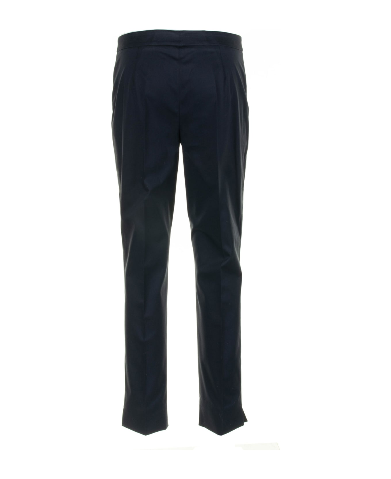 Eleventy Navy Blue Cotton Trousers - Blu ボトムス