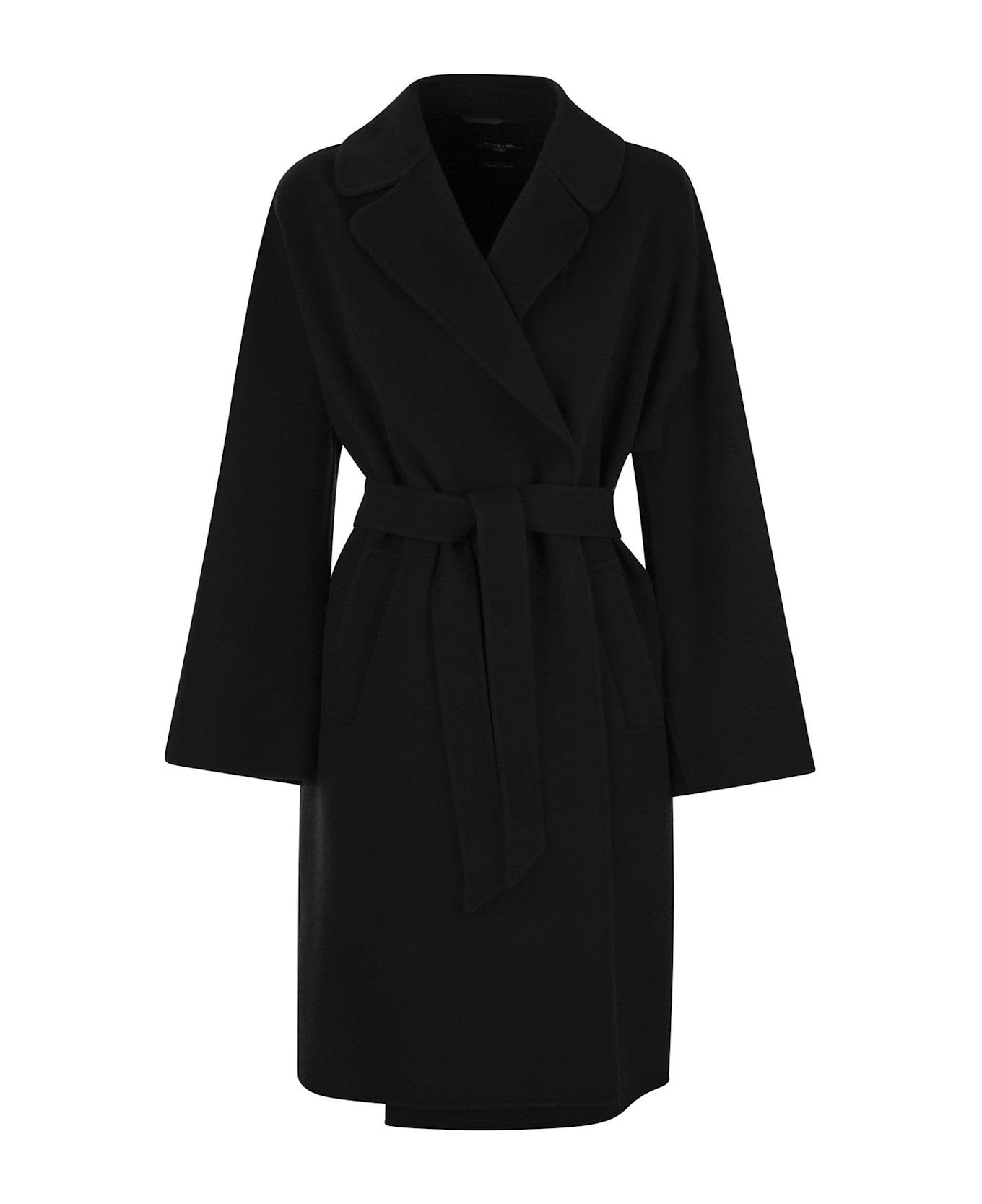 Weekend Max Mara Civada Tied-waist Coat - Nero