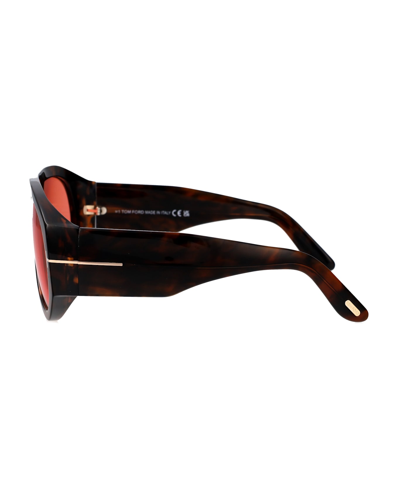 Tom Ford Eyewear Bronson Sunglasses - 52S Avana Scura  / Bordeaux