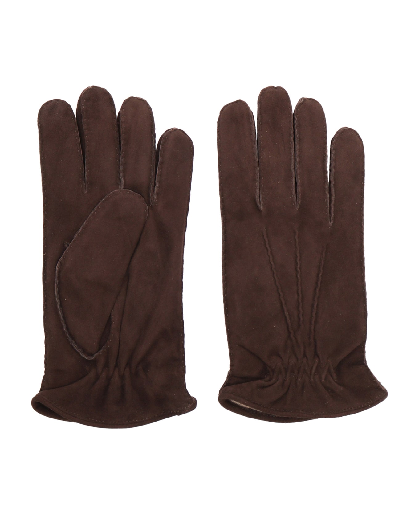 Orciani Suede Gloves - BROWN 手袋
