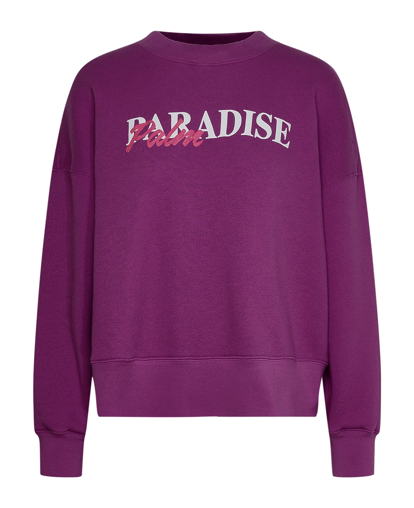 Palm Angels Purple Cotton Sweatshirt - Violet