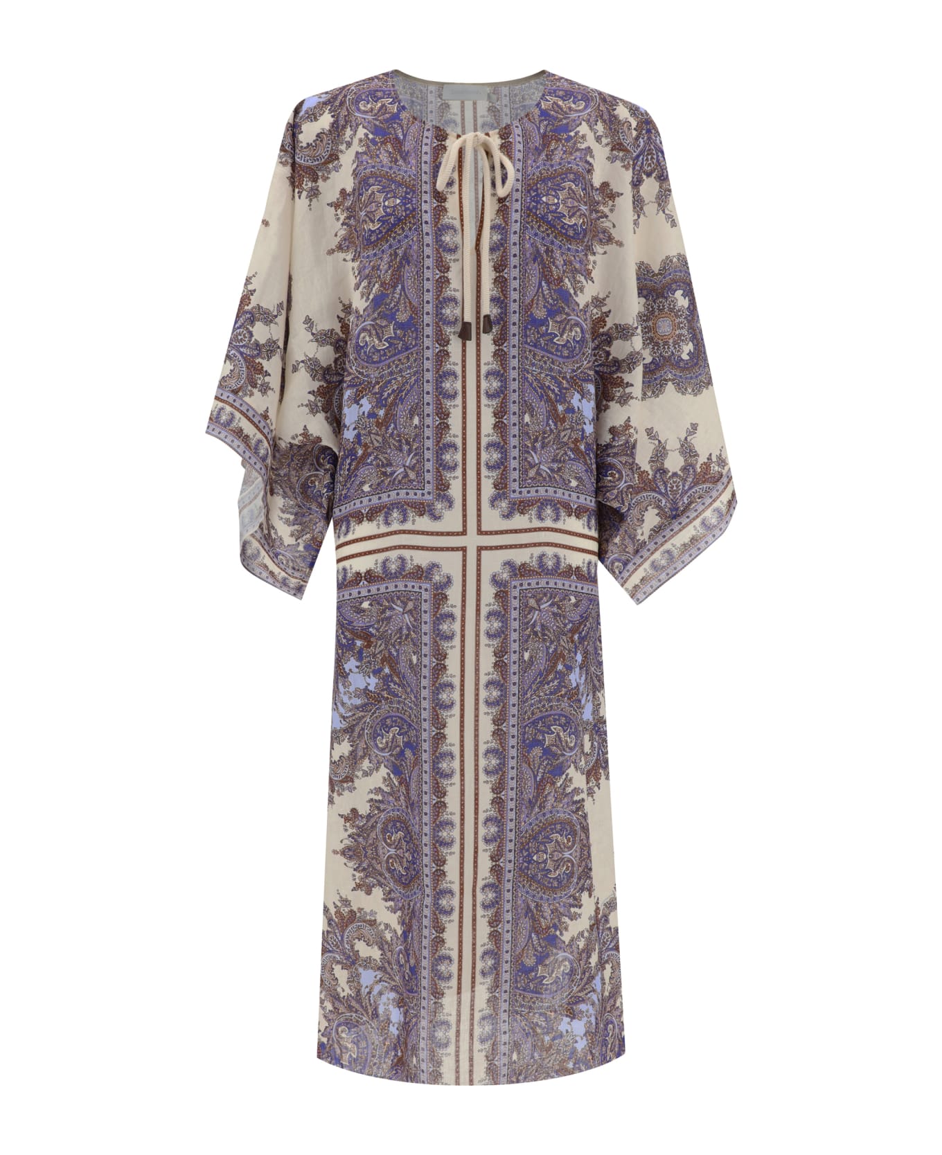 Zimmermann Ottie Kaftan Dress - Purple Paisley