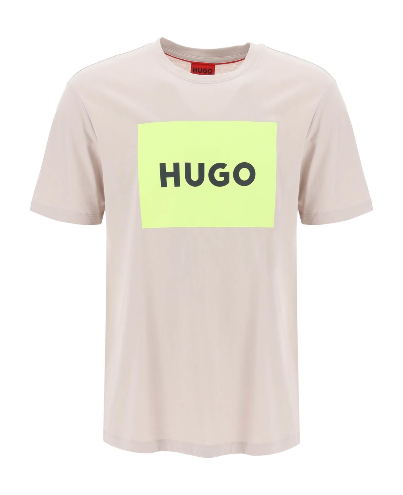 Hugo Boss Dulive T-shirt With Logo Box - LIGHT PASTEL GREY (Beige)