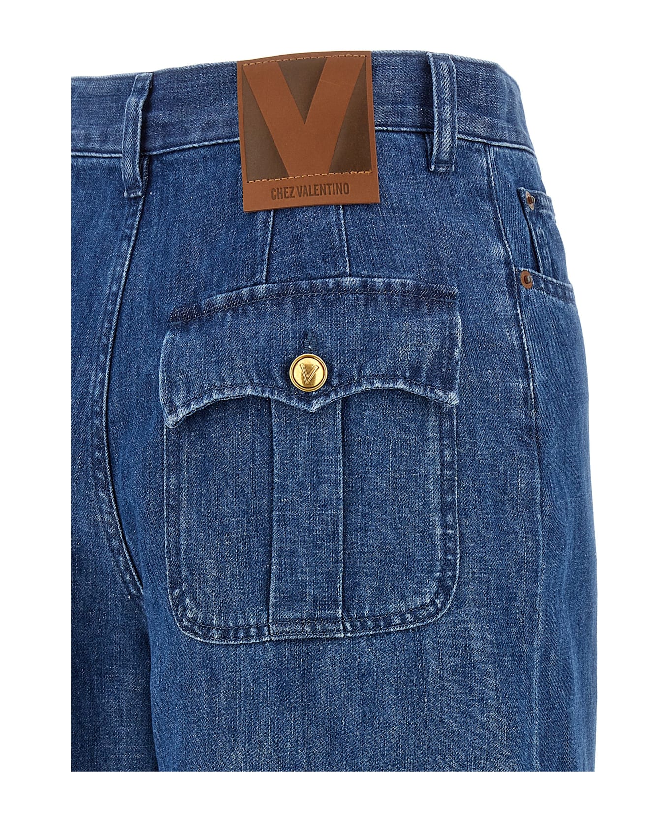 Valentino Garavani Wide Leg Jeans - Blue