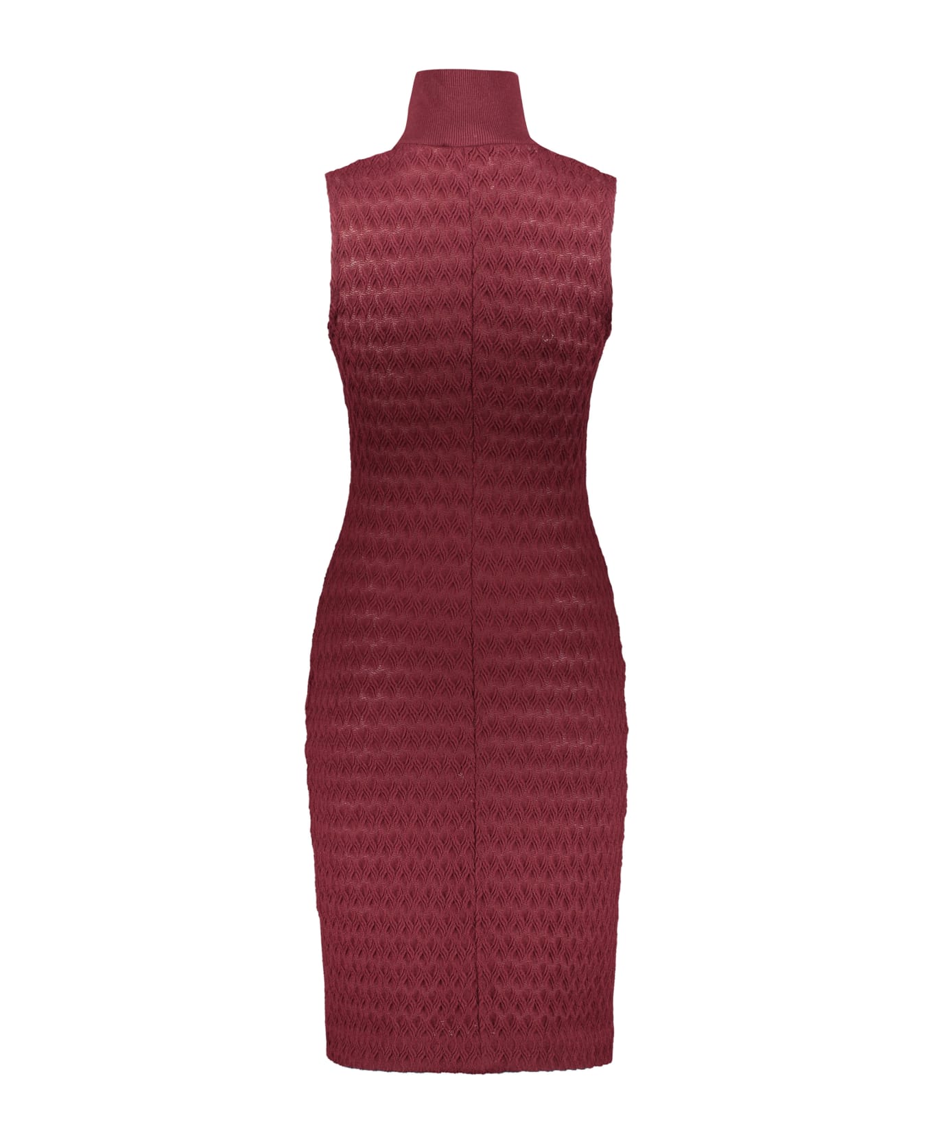 Missoni Knitted Dress - Burgundy ワンピース＆ドレス