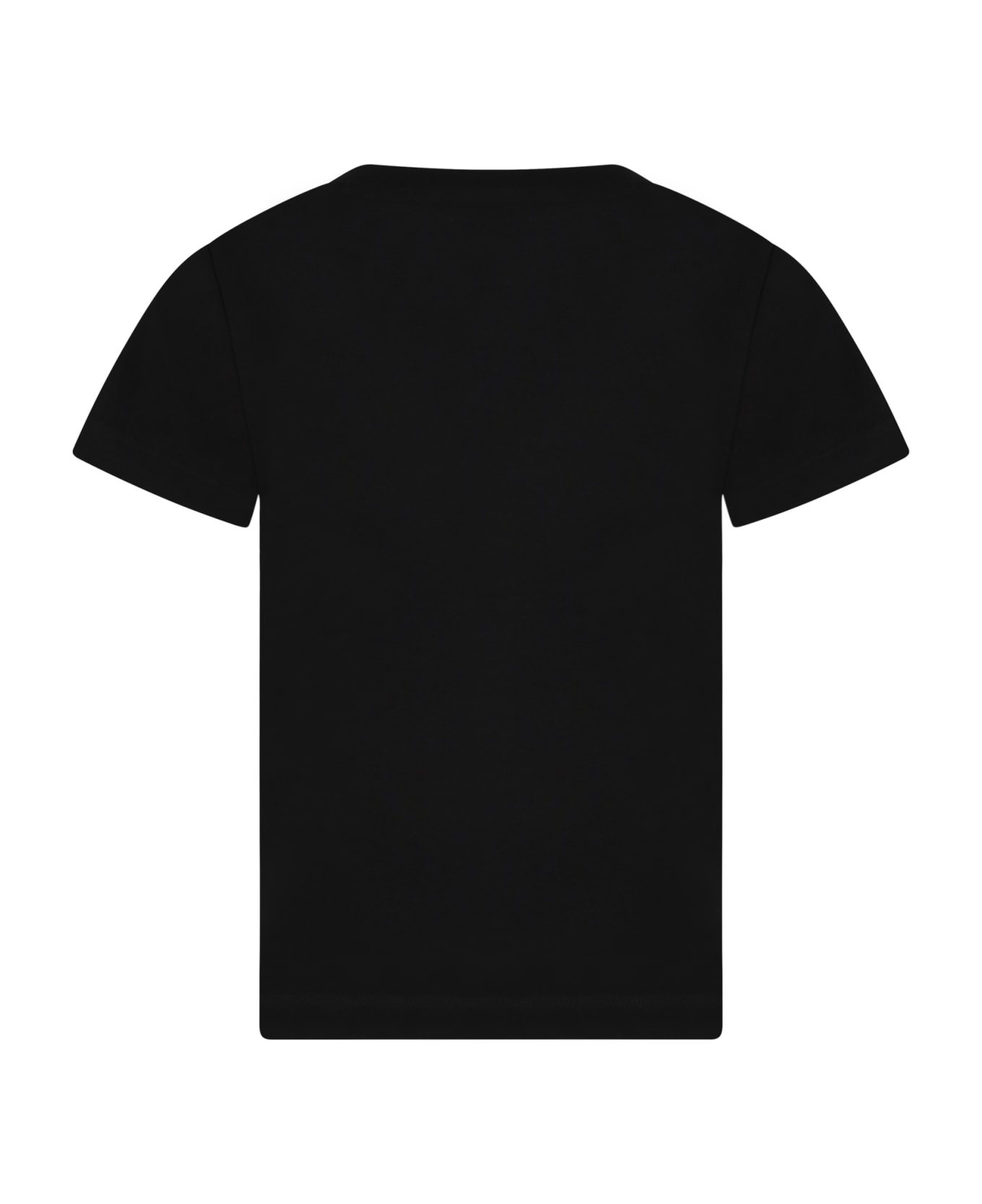 Balmain Black T-shirt For Boy With Logo - Black