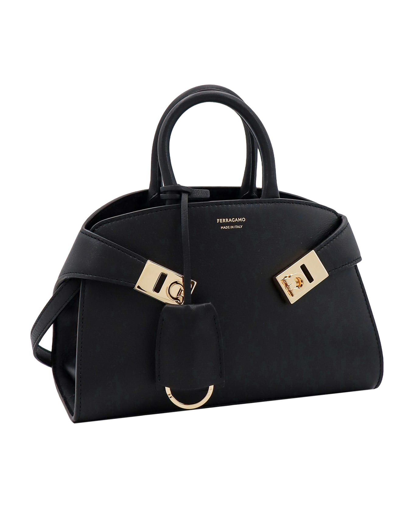 Ferragamo Hug Handbag - BLACK