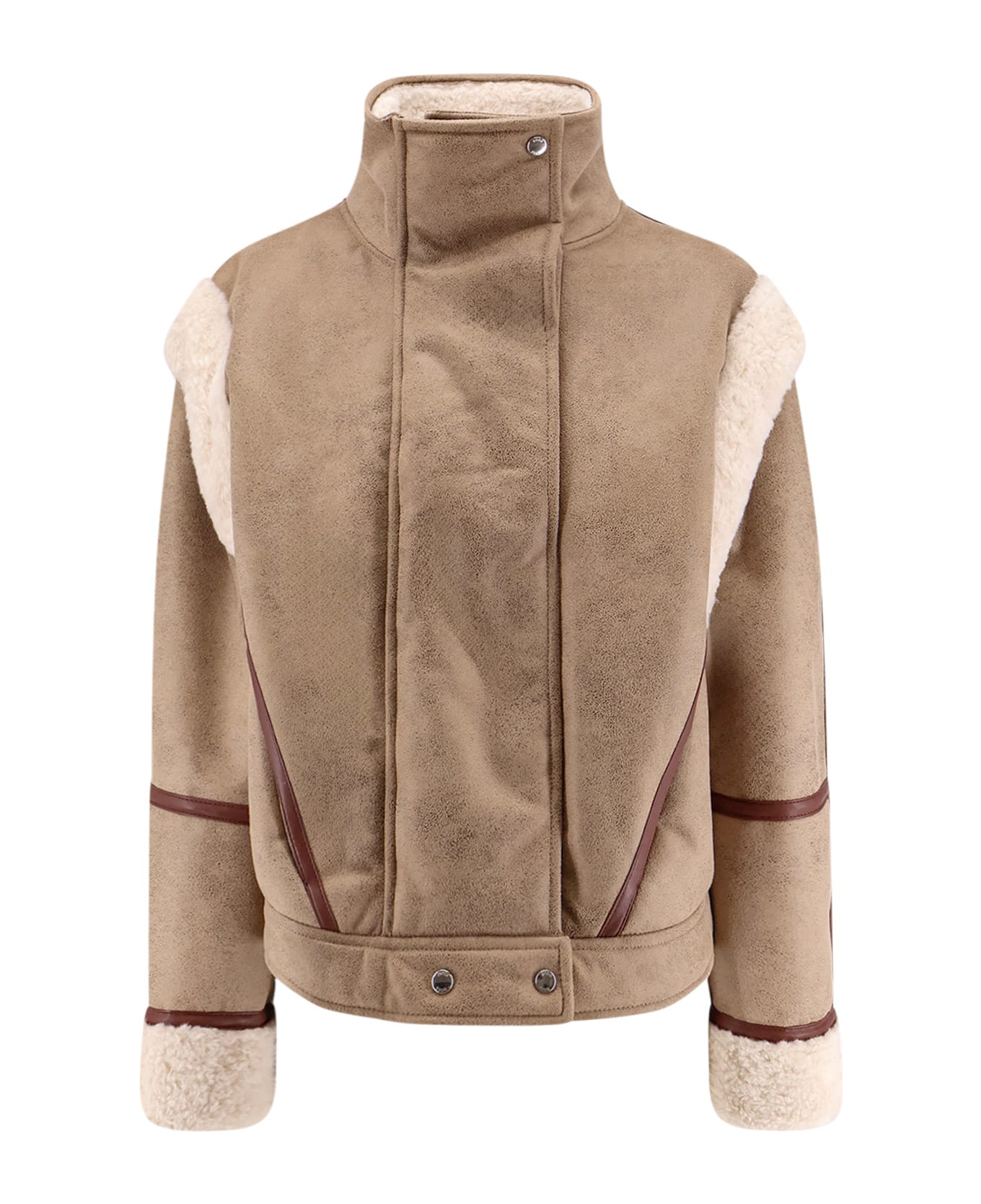 Hugo Boss Cheerlea Eco-shearling Jacket - Rust copper
