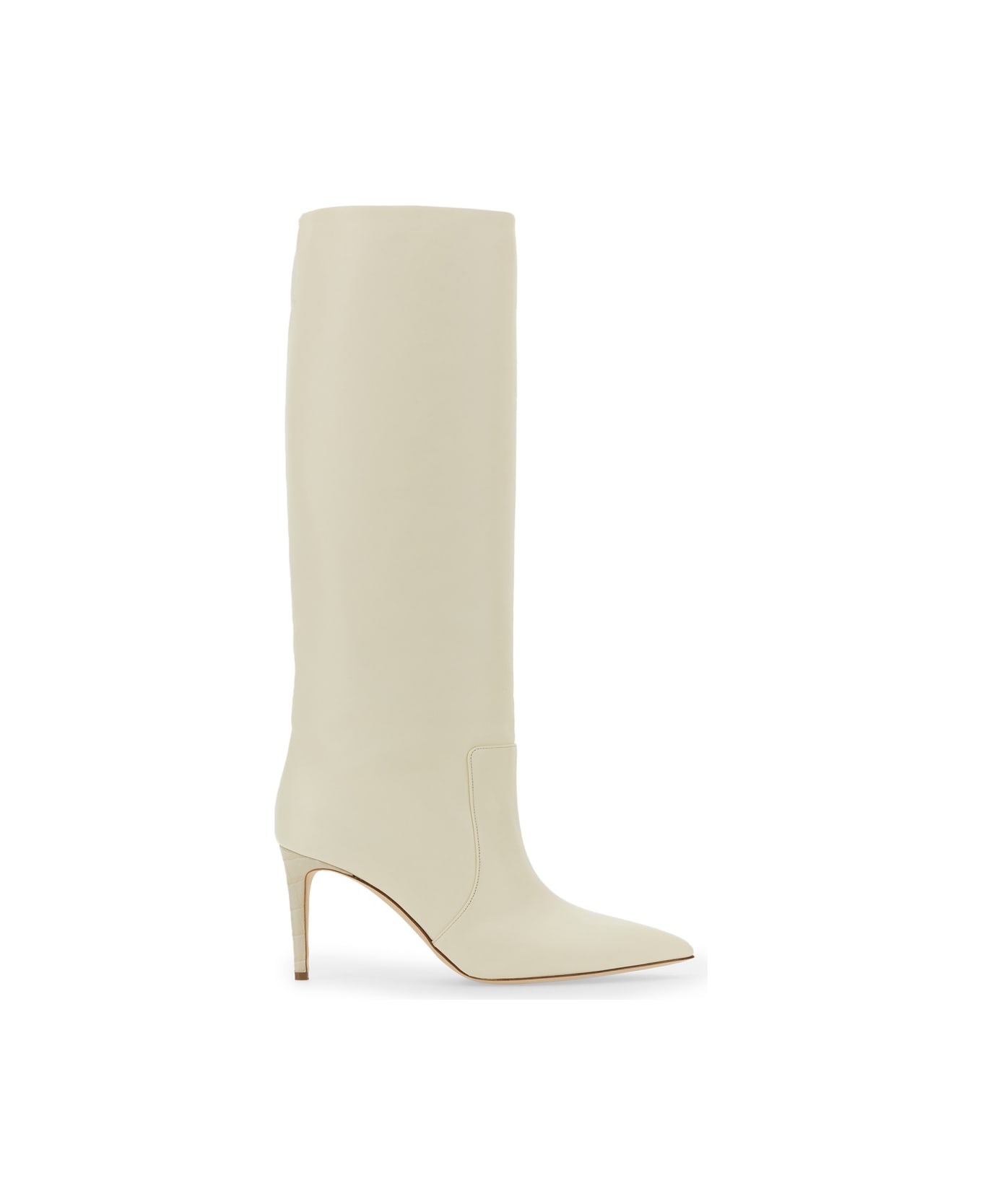 Paris Texas Leather Boot - WHITE