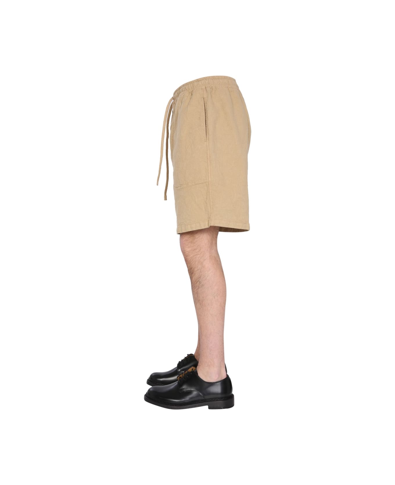 YMC Paisley Jacquard Shorts - BEIGE