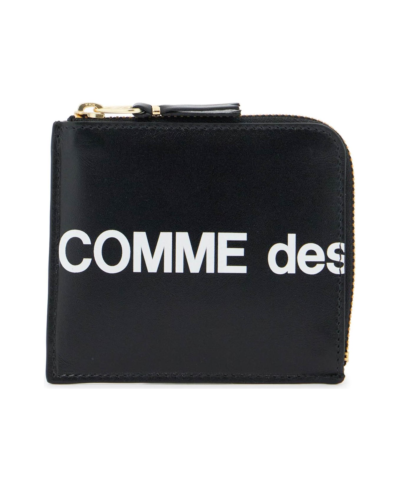 Comme des Garçons Wallet Huge Logo Wallet - BLACK (Black)