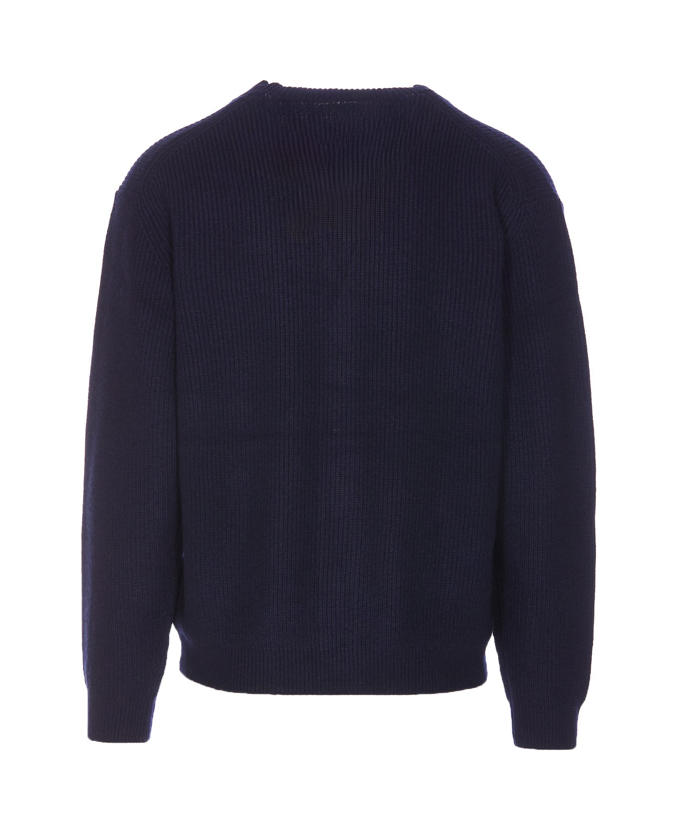 Maison Kitsuné Bold Fox Head Patch Cardigan - BLUE