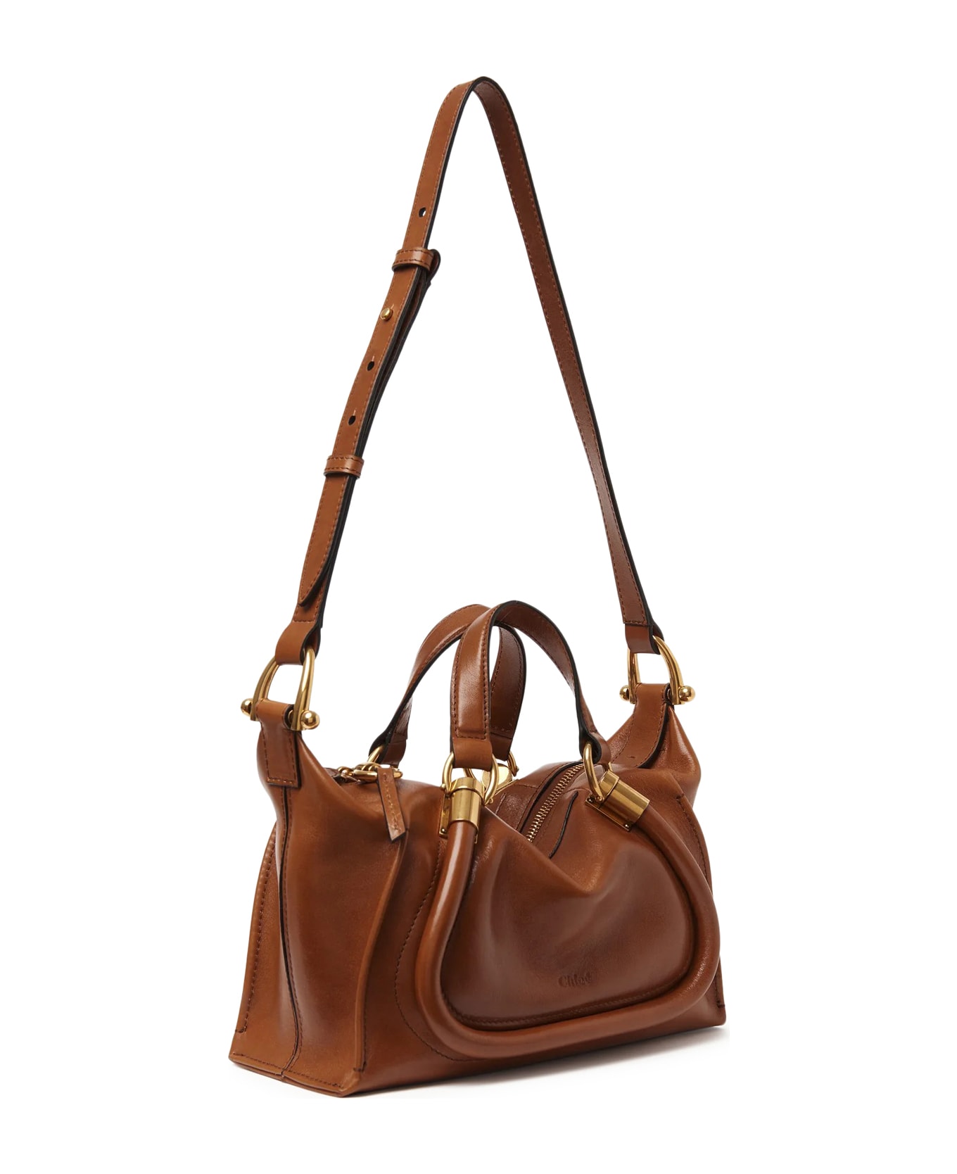 Chloé Small Paraty 24 Bag In Shiny Leather