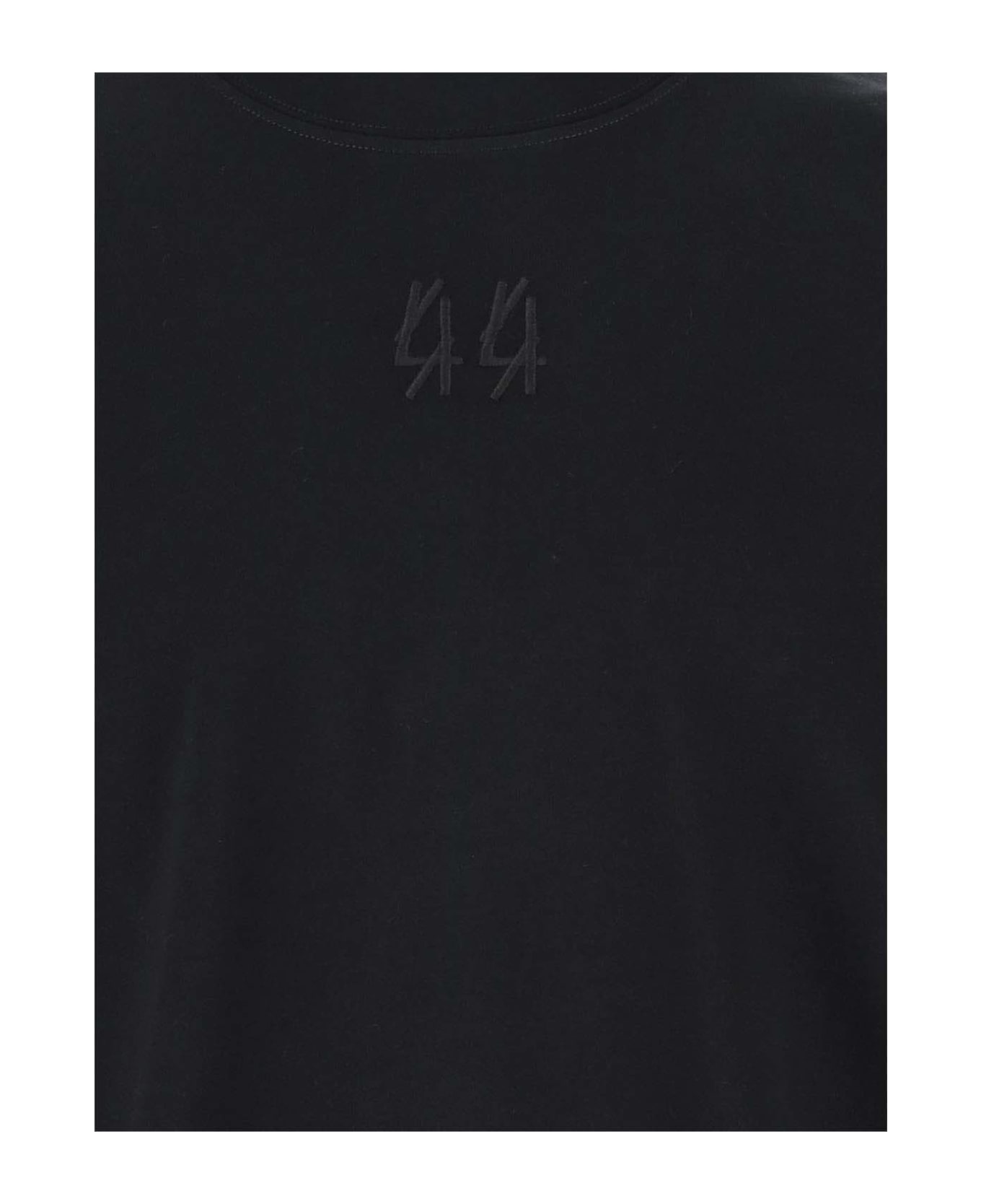 44 Label Group Cotton T-shirt With Logo T-Shirt - BLACK シャツ