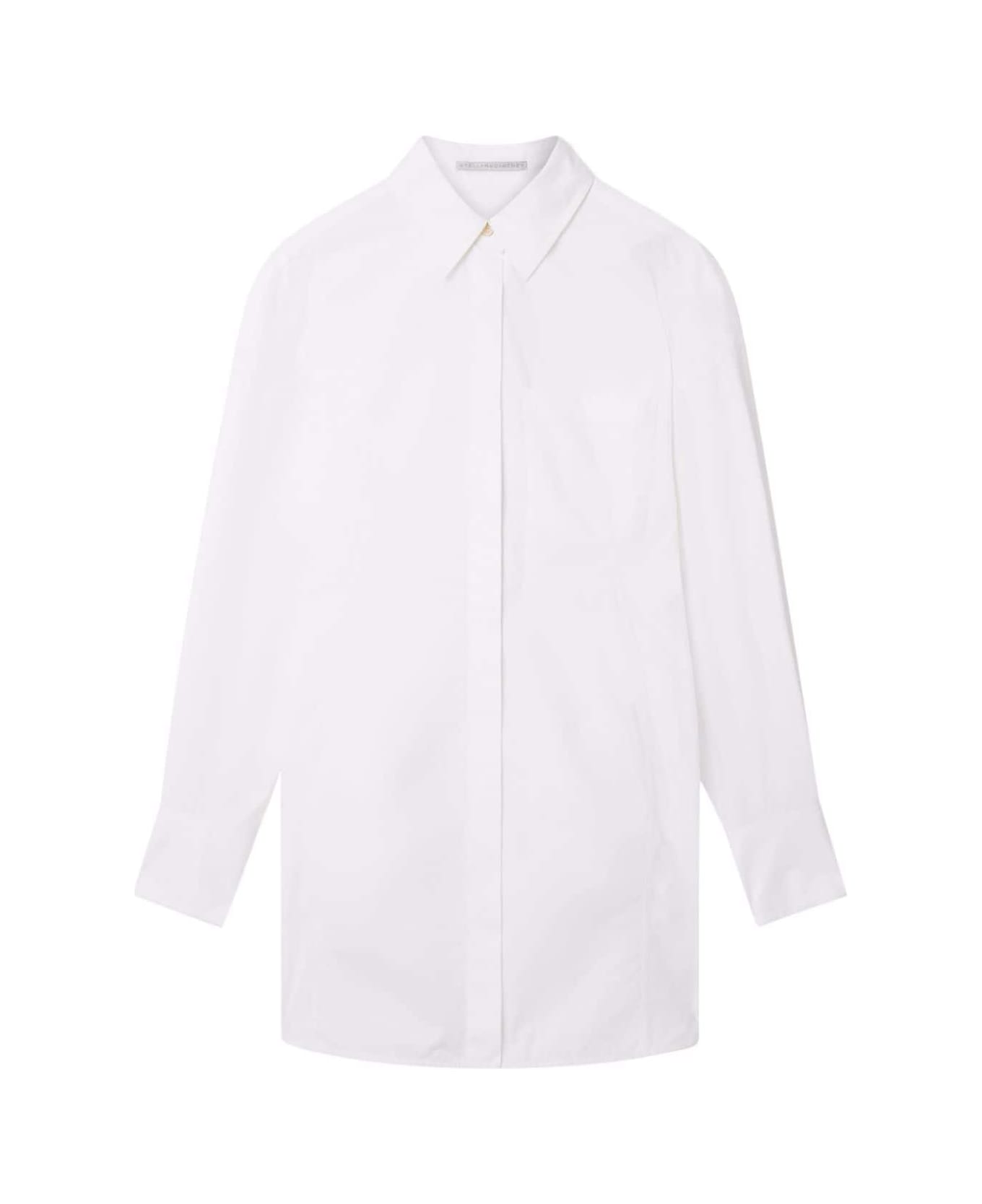 Stella McCartney Poplin Shirt Minidress - BIANCO