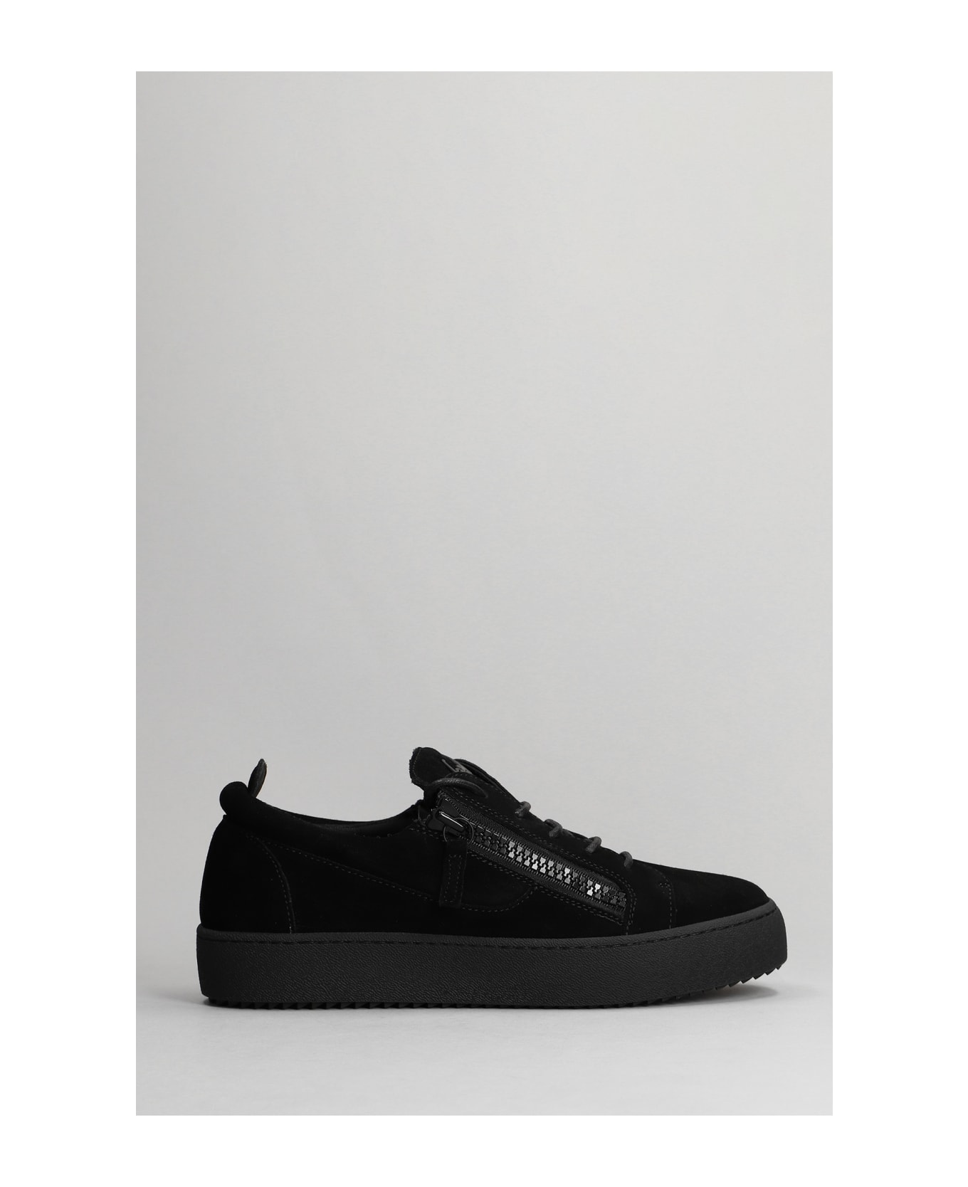 Giuseppe Zanotti Frankie Sneakers In Black Suede - black