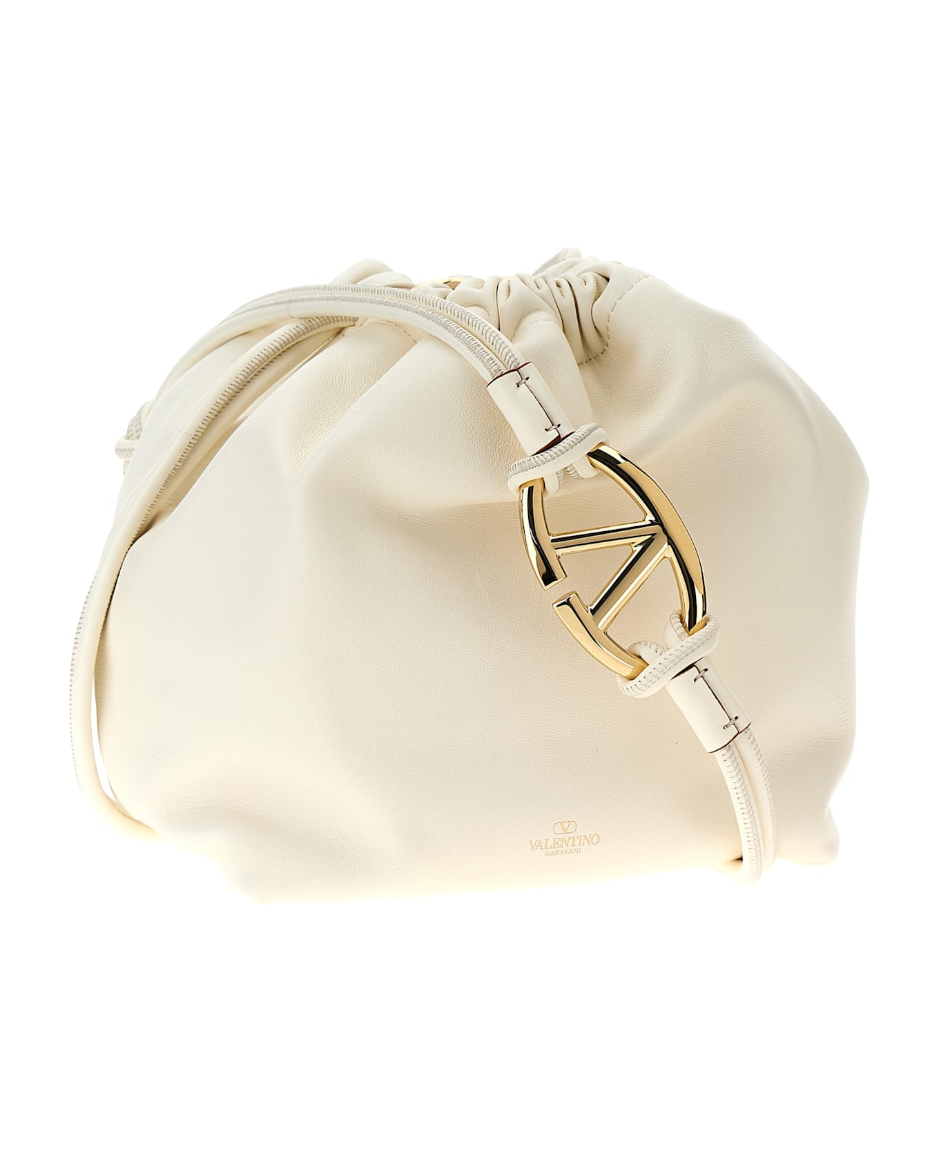 Valentino Garavani 'vlogo Pouf' Crossbody Bag - White