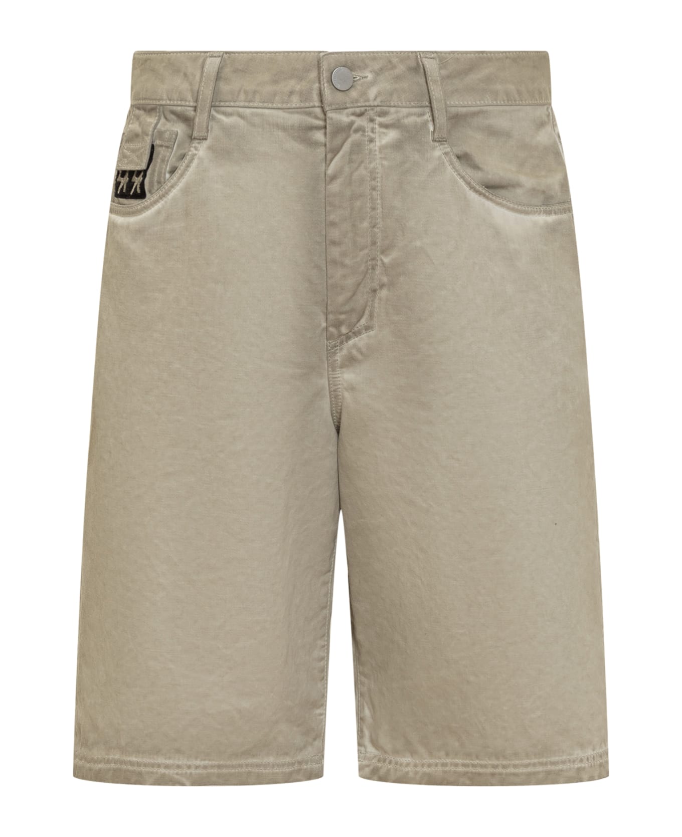 44 Label Group Shorts With Logo - SAND