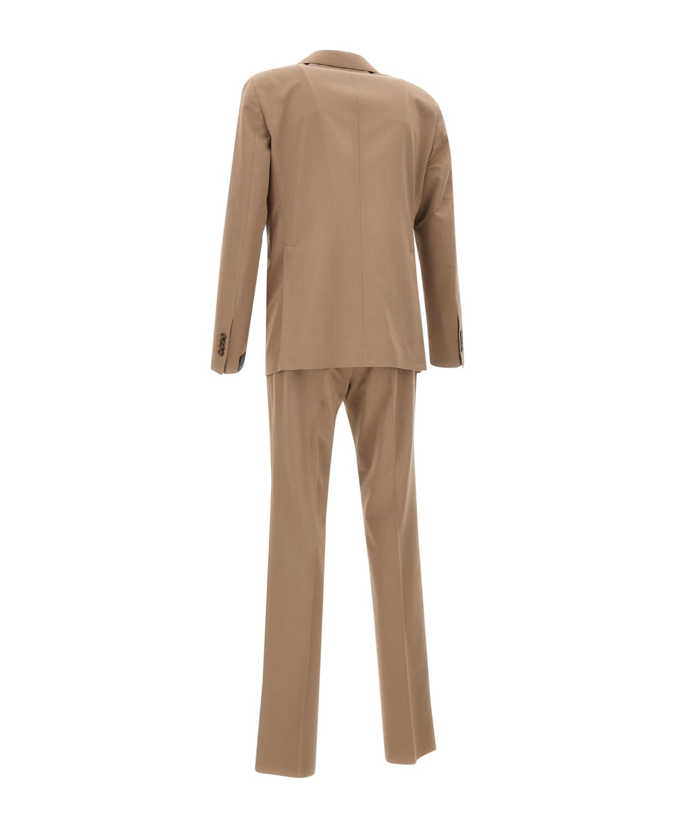 Tagliatore Cotton And Wool Two-piece Suit - BROWN スーツ