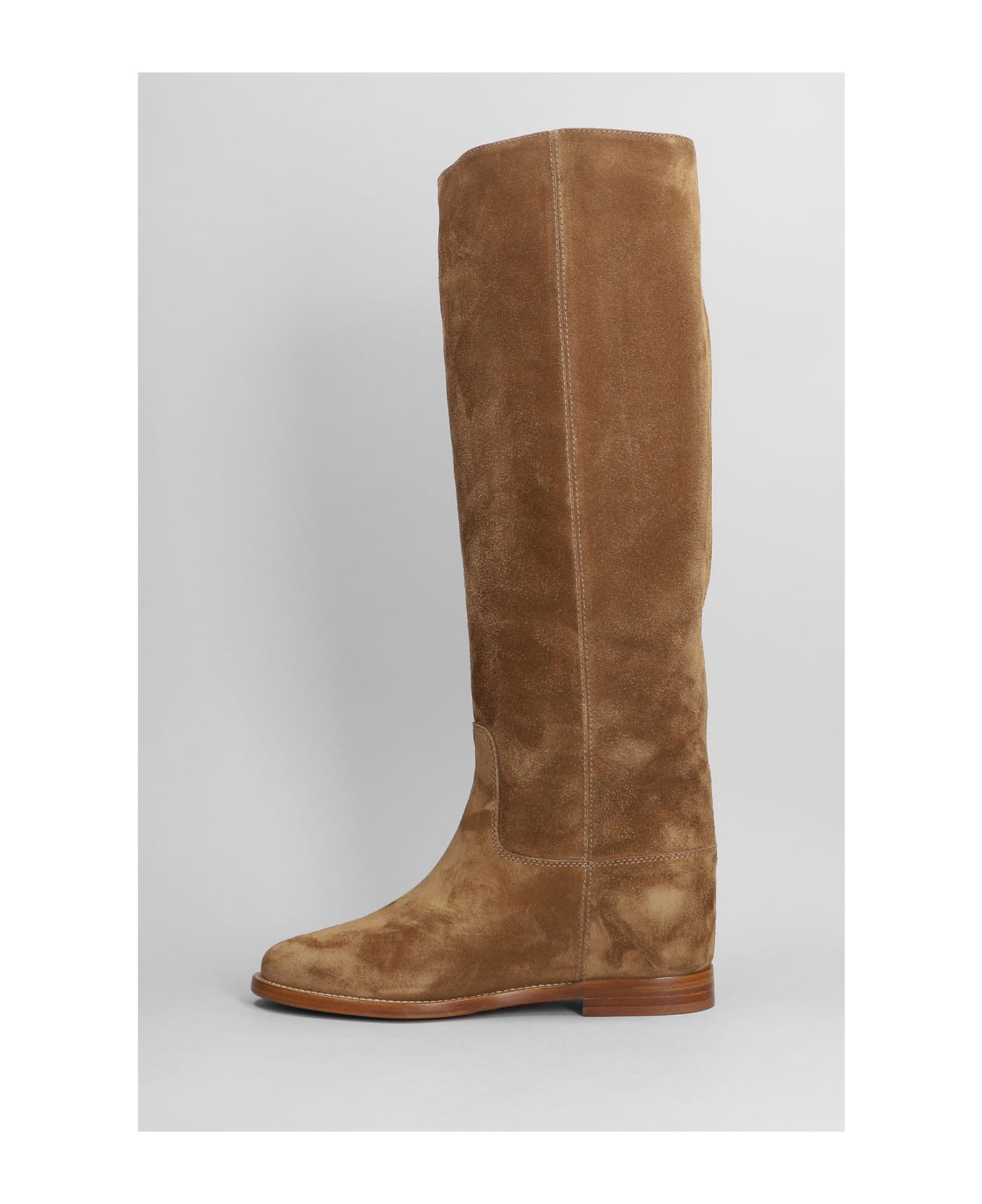 Via Roma 15 In Leather Color Suede - leather color