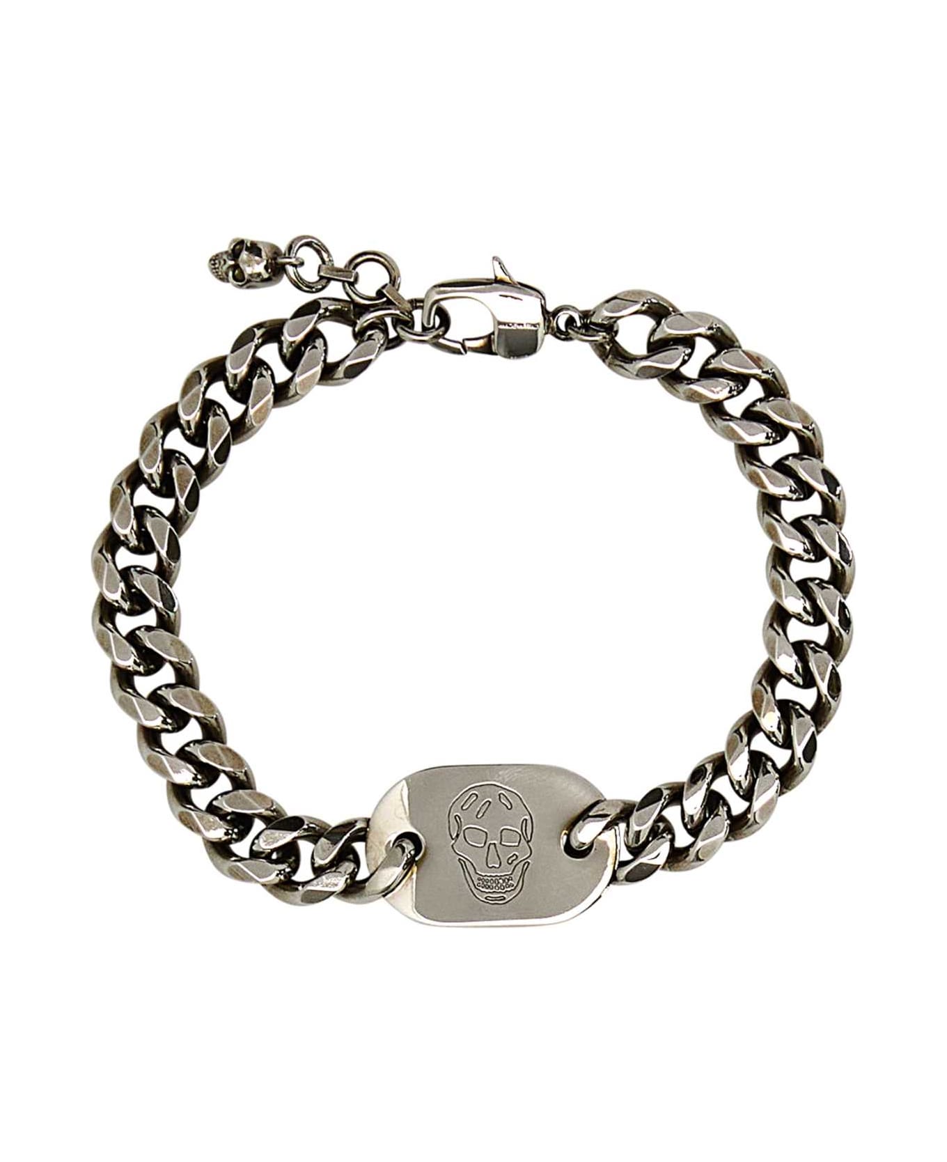 Alexander McQueen Silver Metal Bracelet - MCQ0911SILVBANTIL