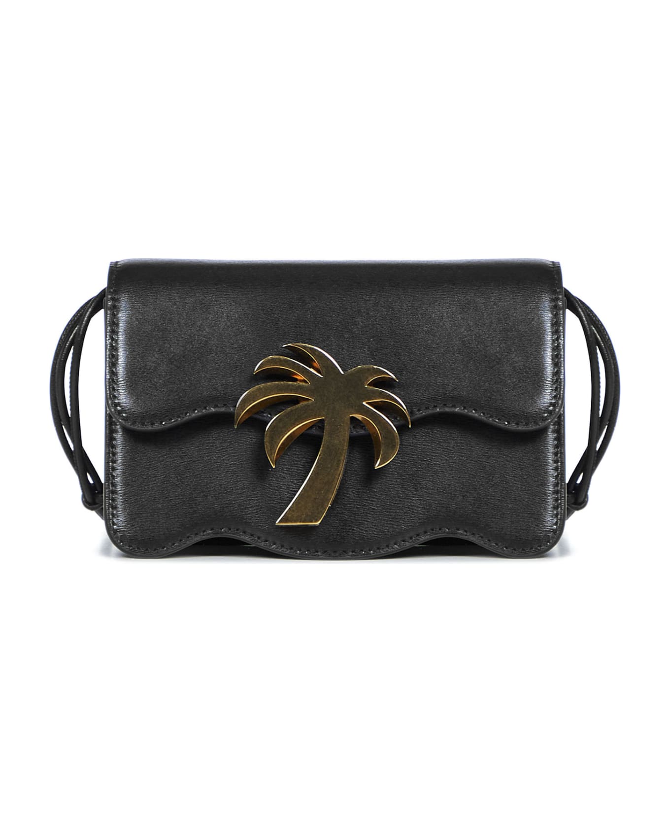 Palm Angels Palm Beach Leather Bag - Black
