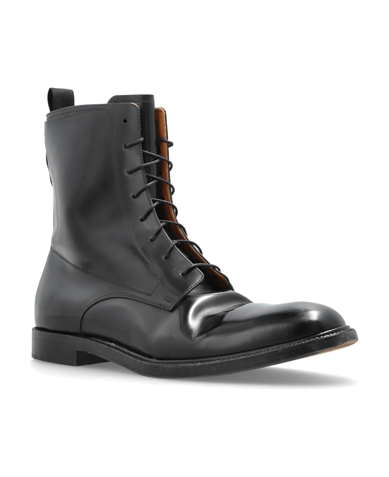 Maison Margiela Leather Ankle Boots - BLACK