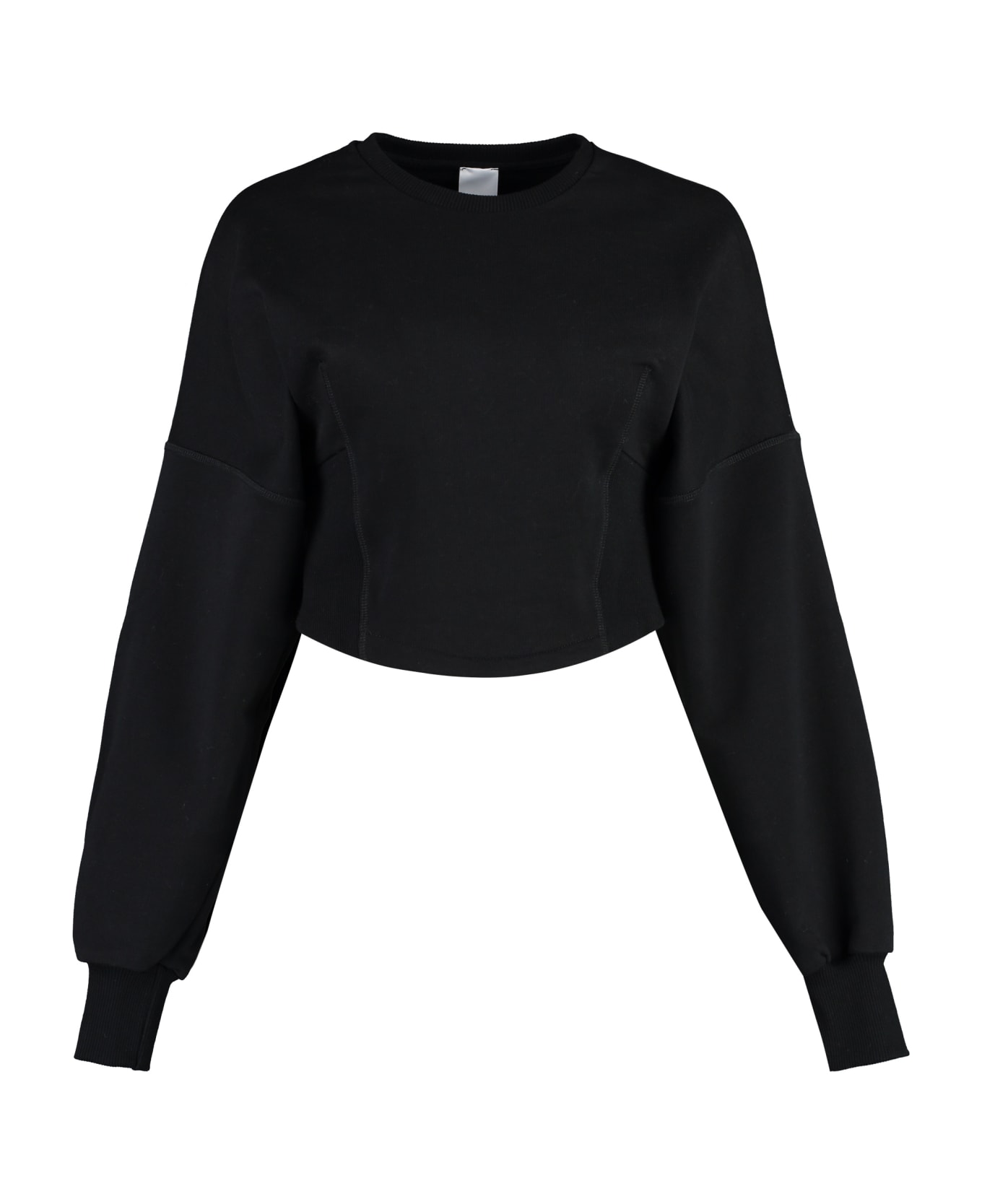 Pinko Cotton Crew-neck Sweatshirt - black ニットウェア