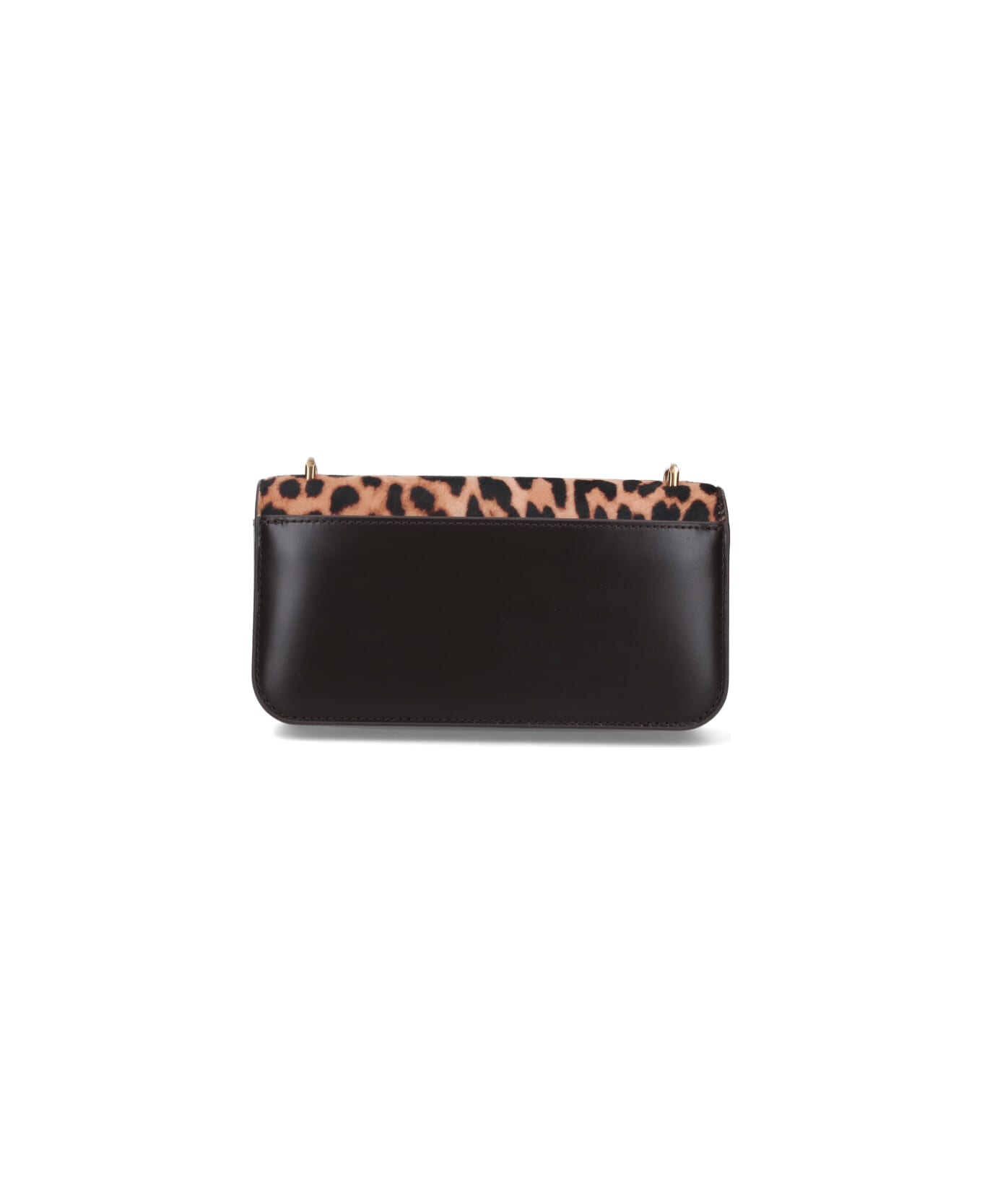 Tory Burch Logo Shoulder Bag - Brown