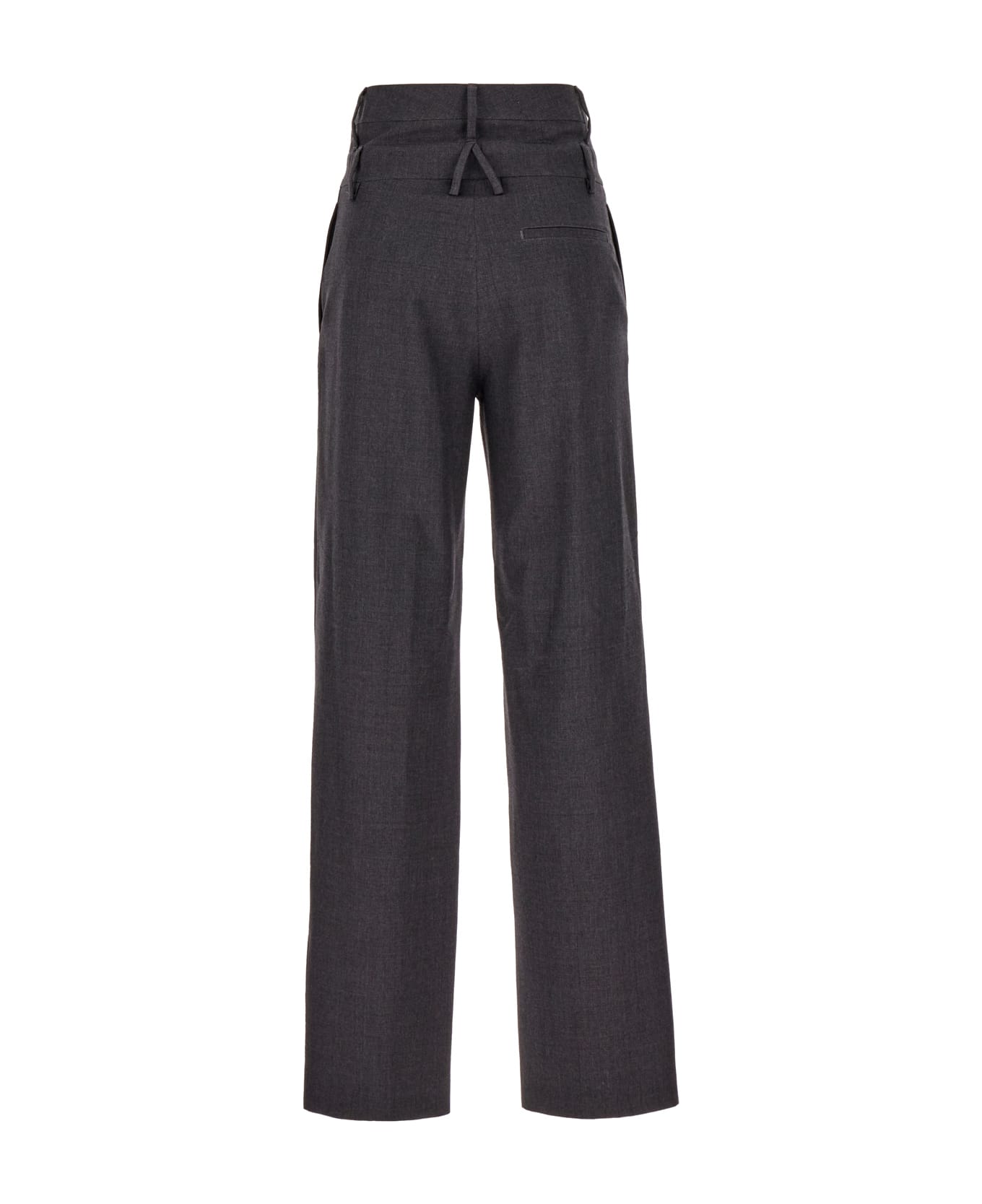 AMBUSH Dark Grey Wool Pant - 0800