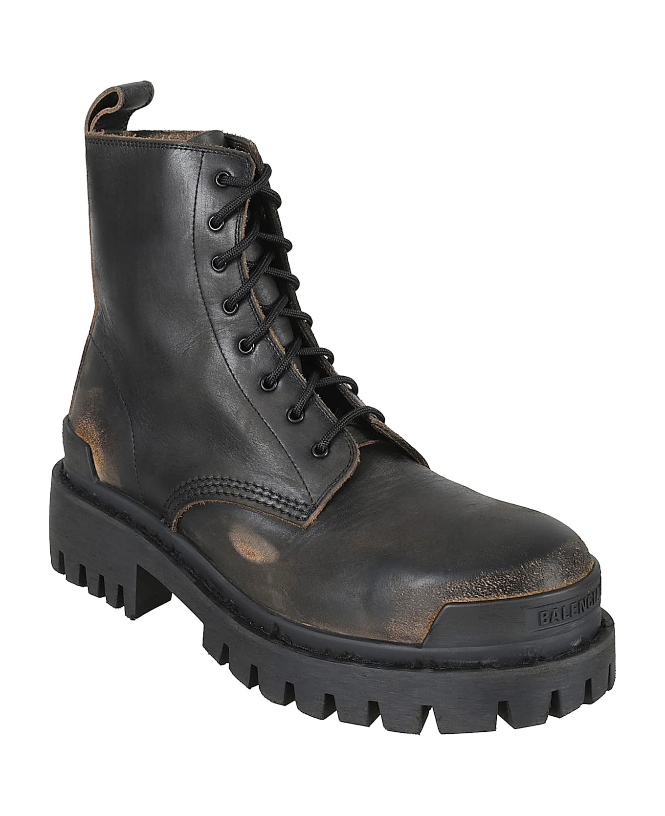 Balenciaga Strike Boots - Black/Brown