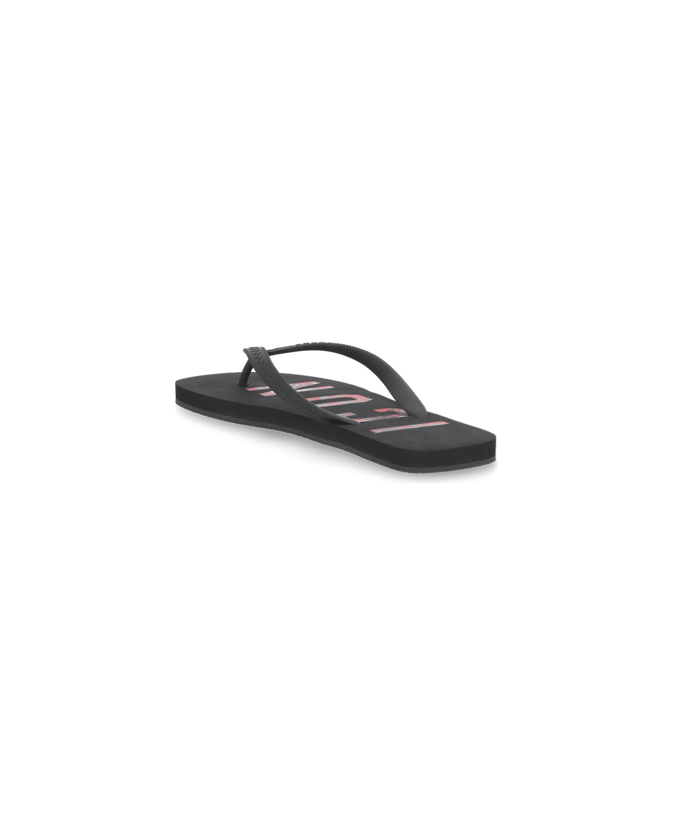 Dsquared2 Rubber Thong Sandal - Black その他各種シューズ