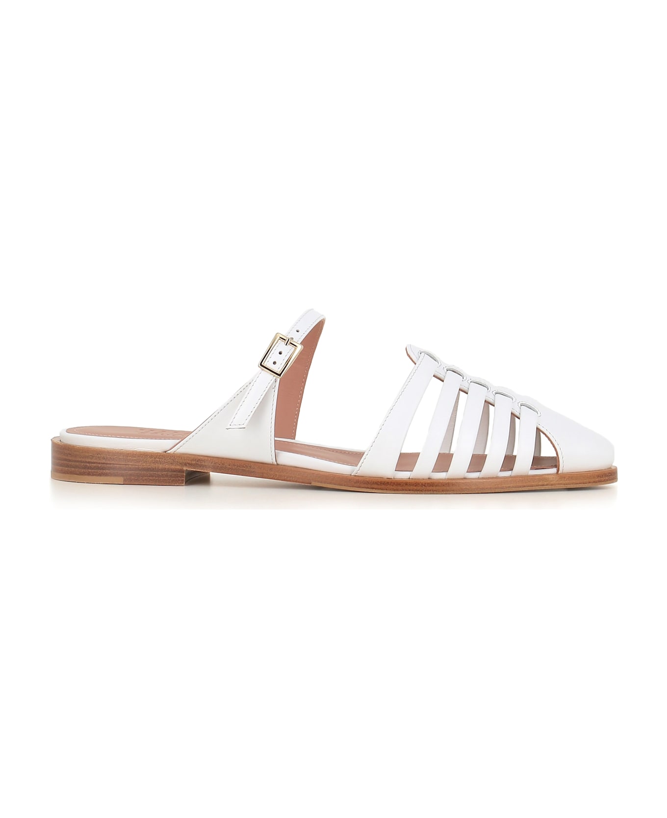 Malone Souliers Fisherman Sabot Eleonora 10-3 - White